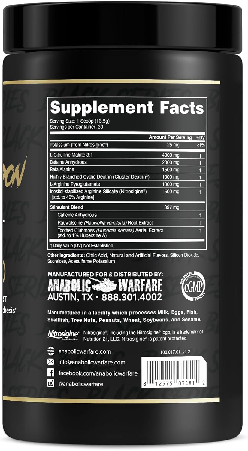 Nuclear Armageddon Pre-Workout Powder - L-Citrulline, Beta Alanine, Caffeine - Orange Juice Flavor - 30 Servings for Men & Women - Espot.com.au