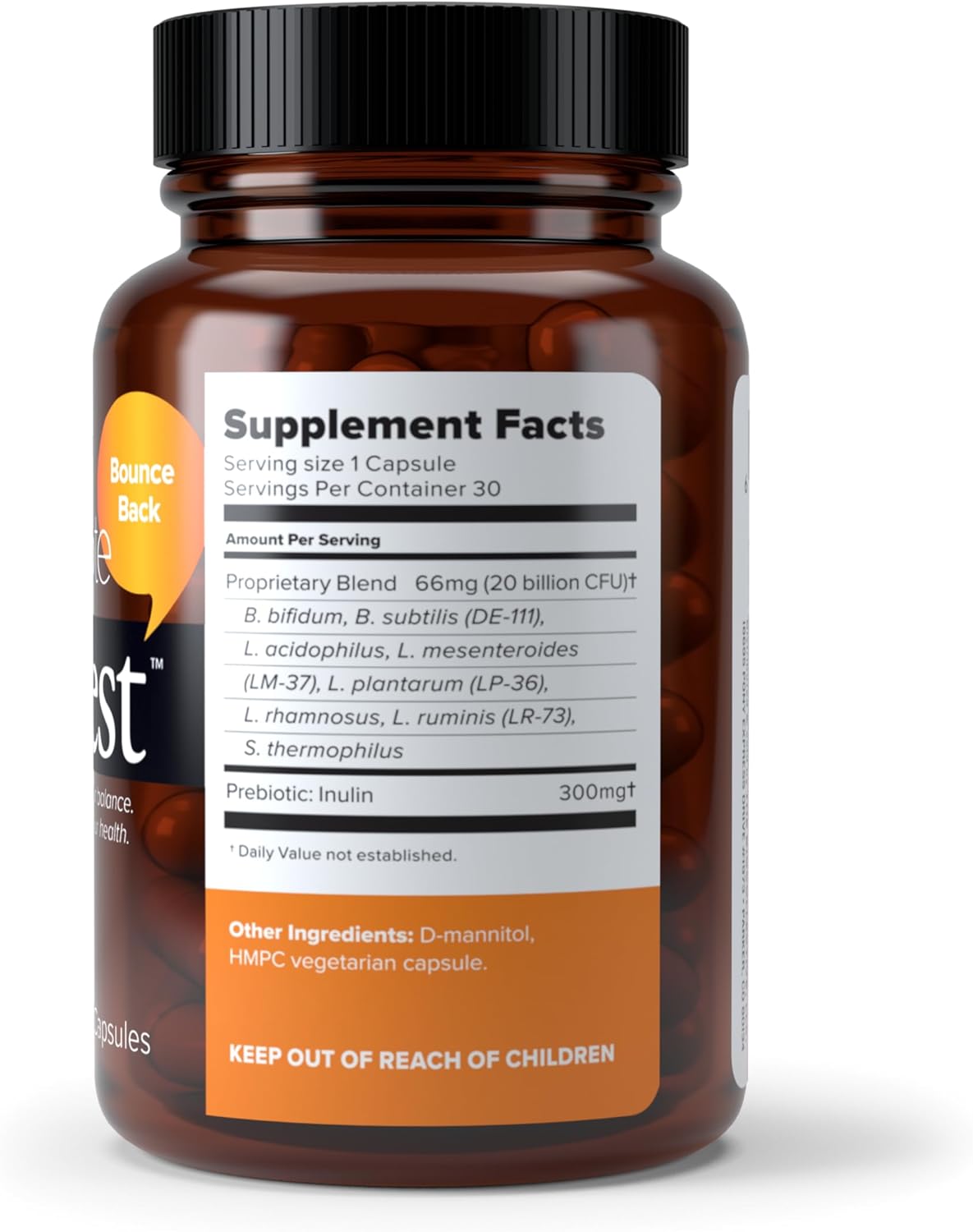 Rebalance Your Body with BiotiQuest Antibiotic Antidote Probiotics - 20 Billion CFU, Non-GMO, Gluten Free - 30 Capsules - Espot.com.au