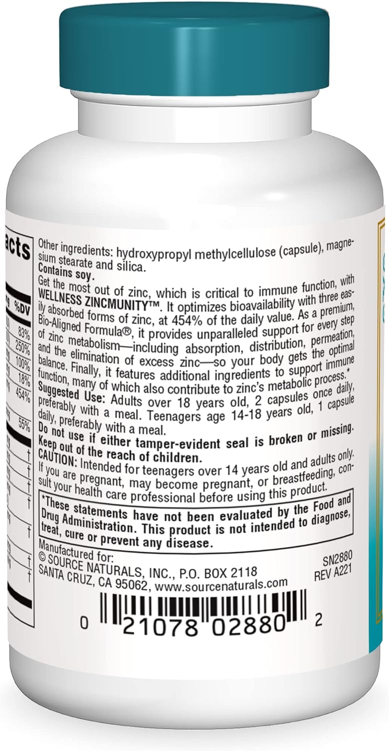 source-naturals-wellness-zincmunity-capsules---immune-health-support-with-50mg-zinc-for-absorption-metabolism---30-vegetarian-capsules-2