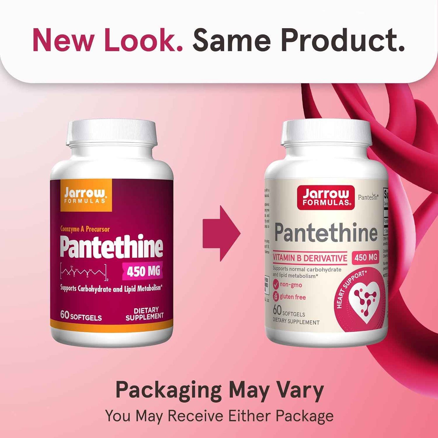 Pantethine 450mg Softgels - Coenzyme A Precursor - Heart Health & Metabolism Support - Pantothenic Acid Supplement - 60 Servings