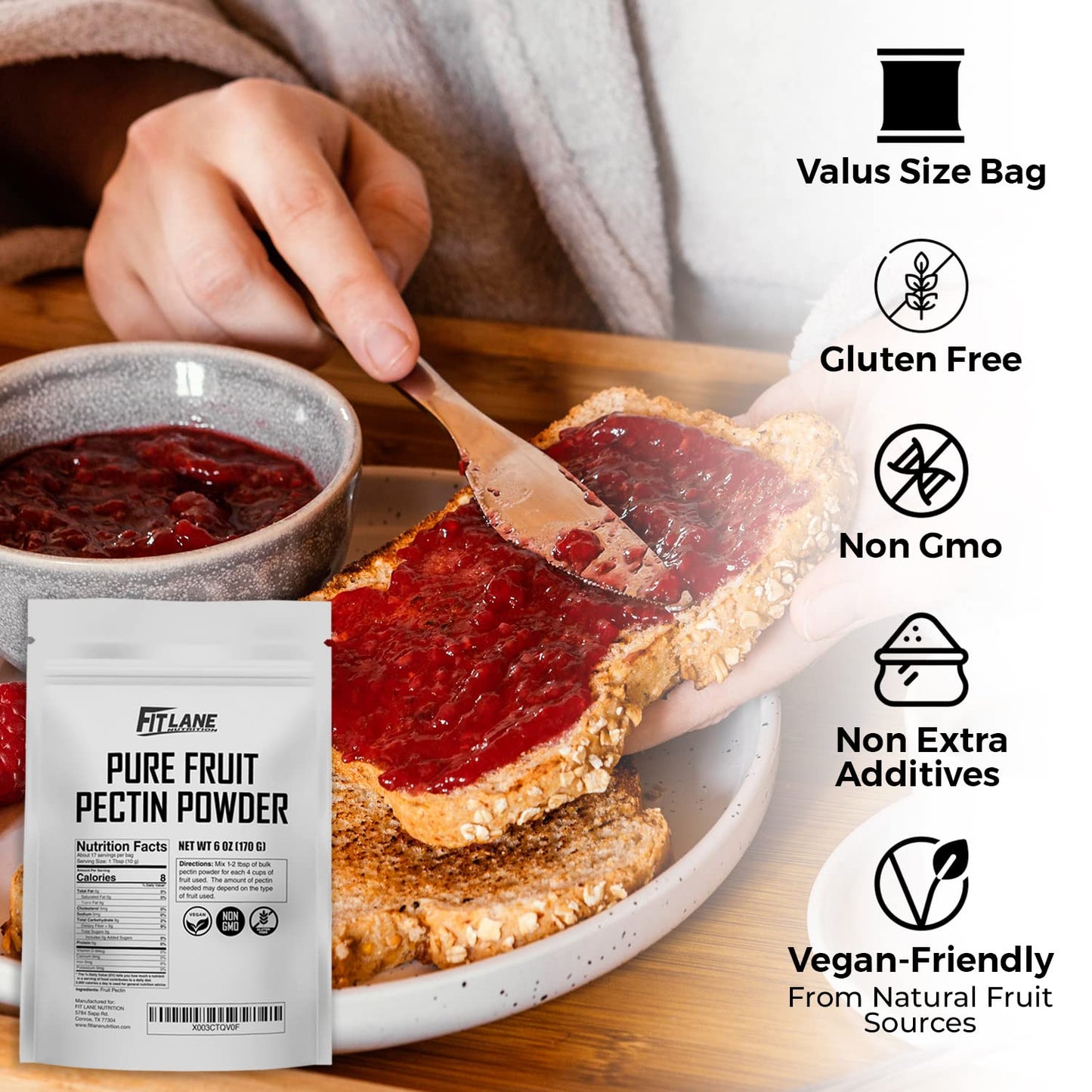 6-oz-no-sugar-pectin-for-canning-jam---pure-citrus-powder-with-no-additives---make-homemade-jellies-without-sweeteners---premium-bulk-ingredient-8