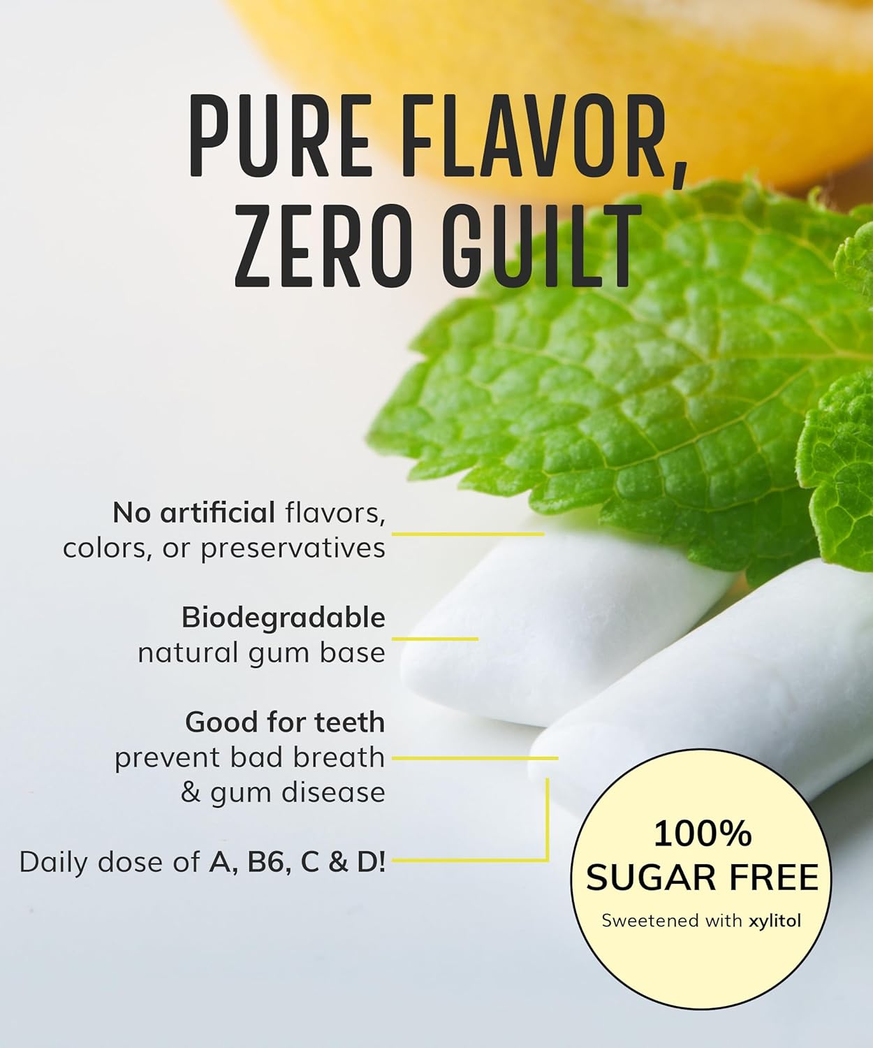 multivitamin-xylitol-gum---sugar-free-chewing-gum-with-vitamins-ab6c-d---aspartame-free-vegan-gluten-free-keto-friendly---lemon-flavor---56pcs-4