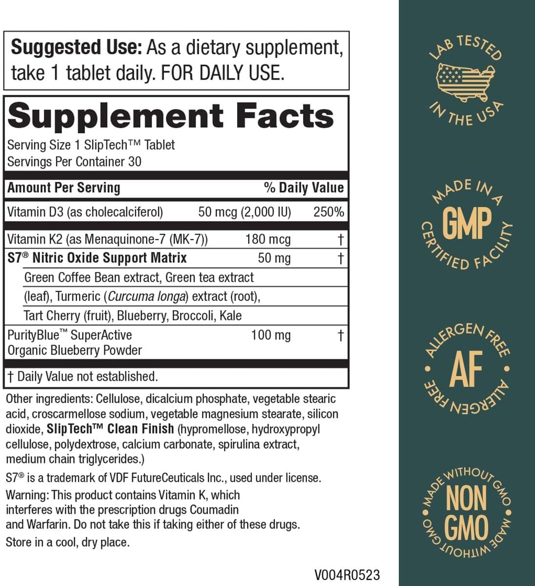 artery-health-supplement-with-vitamin-k2-s7-nitric-oxide-booster-vitamin-d3-blueberries---supports-cardiovascular-function---30-count-2