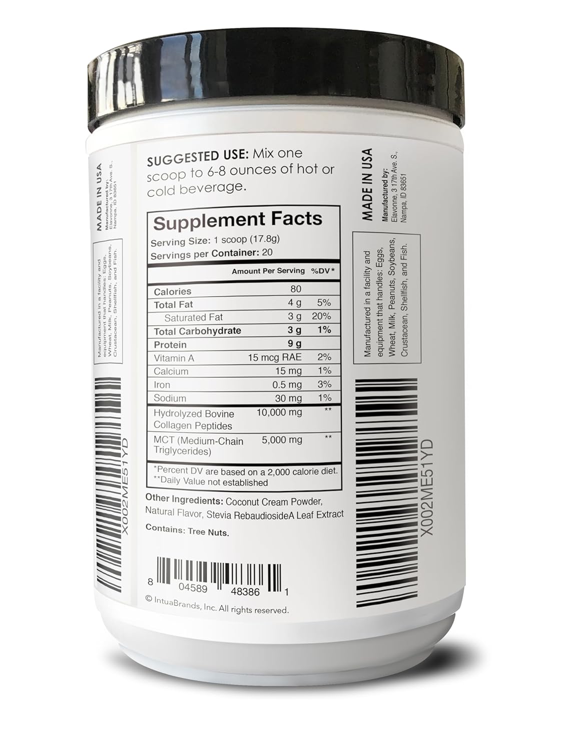 vanilla-collagen-creamer-with-mct-oil-for-coffee---grass-fed-protein-peptides---keto-paleo-friendly---supports-skin-joints-hair-nails---no-sugar---elavonne-8