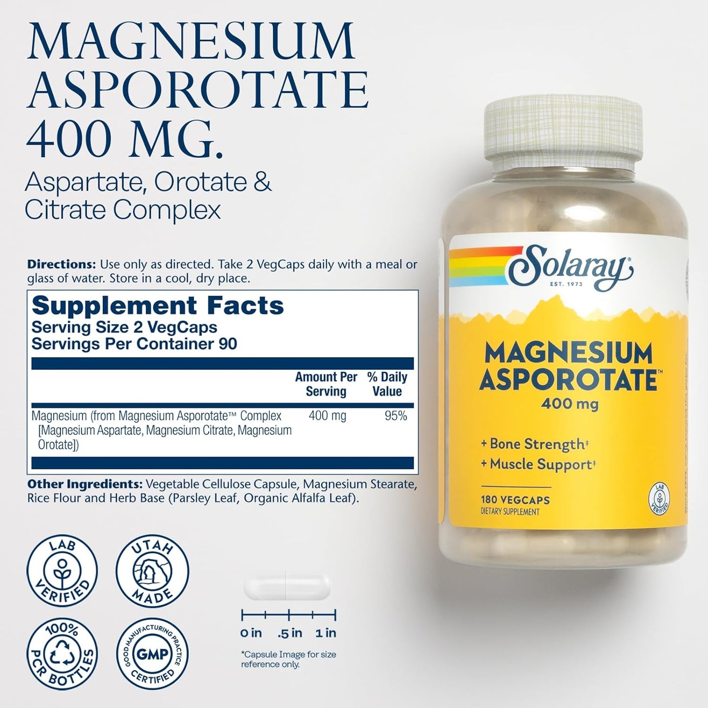 solaray-magnesium-asporotate-400mg-vegcaps---heart-muscle-nerve-support---aspartate-orotate-citrate-complex---180ct-2
