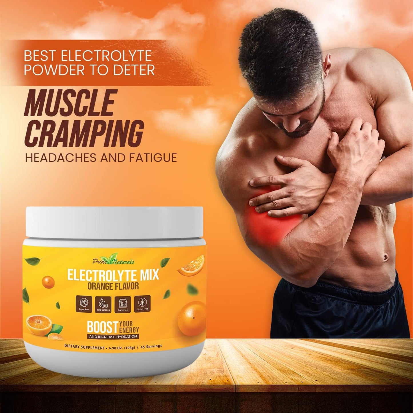 pride-naturals-inc-electrolyte-powder---sugar-free-orange-workout-recovery-hydration-drink-gluten-free-vegan-keto-paleo-beverage-with-immune-boosting-vitamins---198g-8