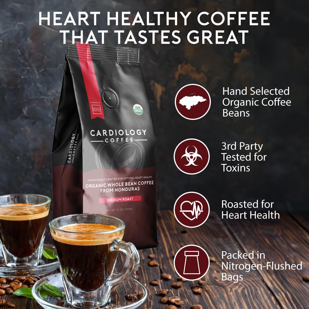 organic-medium-roast-cardiology-coffee---heart-healthy-whole-bean-coffee-from-honduras---usda-certified---non-gmo---12oz-6