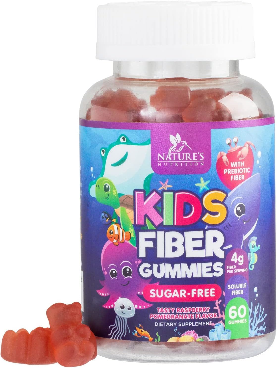 kids-fiber-gummies---plant-based-prebiotic-blend-for-regularity-immune-support---vegan-raspberry-flavored-bears---60-gummies-1