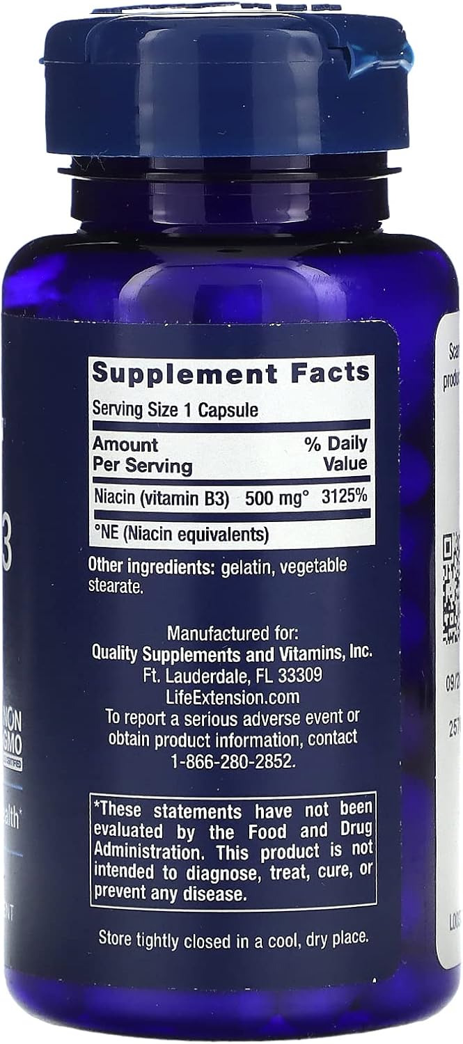 high-strength-life-extension-niacin-vitamin-b3-capsules-500mg---supports-heart-health---100-count-2