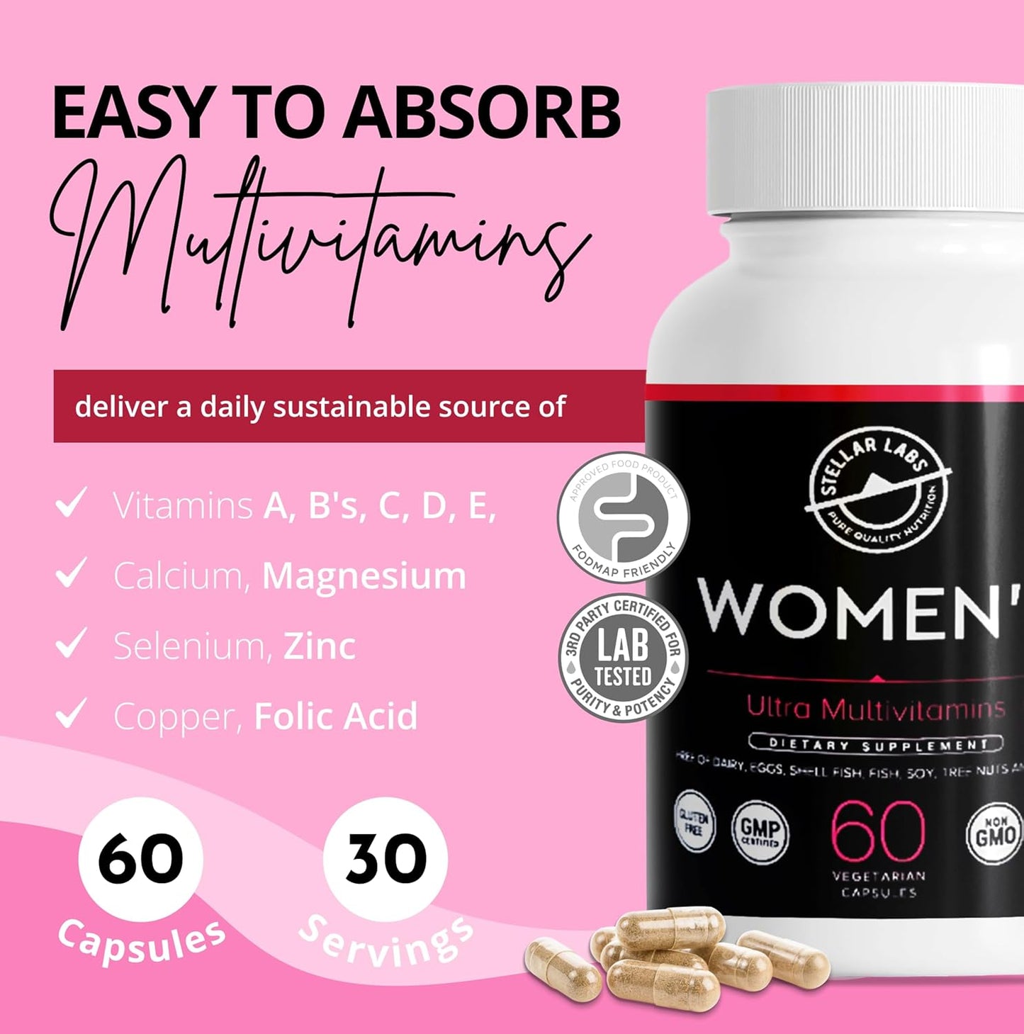 low-fodmap-vegan-womens-ultra-multi-vitamin---iron-free-daily-supplement-for-energy-support---easy-to-swallow-veggie-capsules---60-count-2