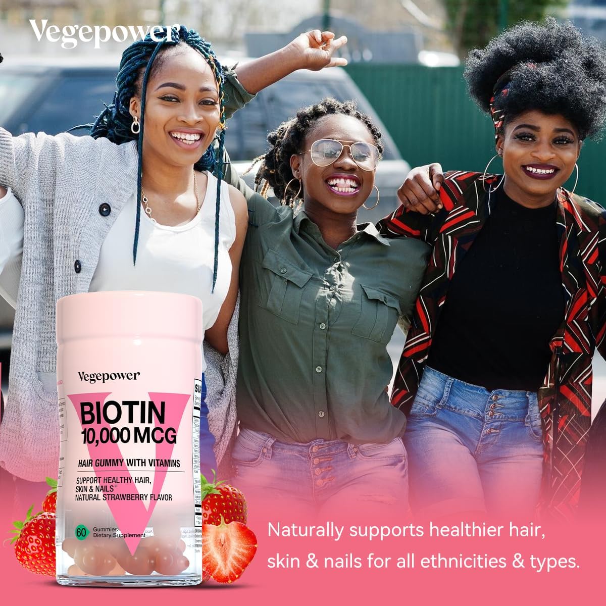 vegan-biotin-gummies-10000mcg-with-vitamin-c-a-d-b-complex-folate-zinc---hair-growth-supplement-for-women-girls---non-gmo-strawberry-flavored---120-count-4