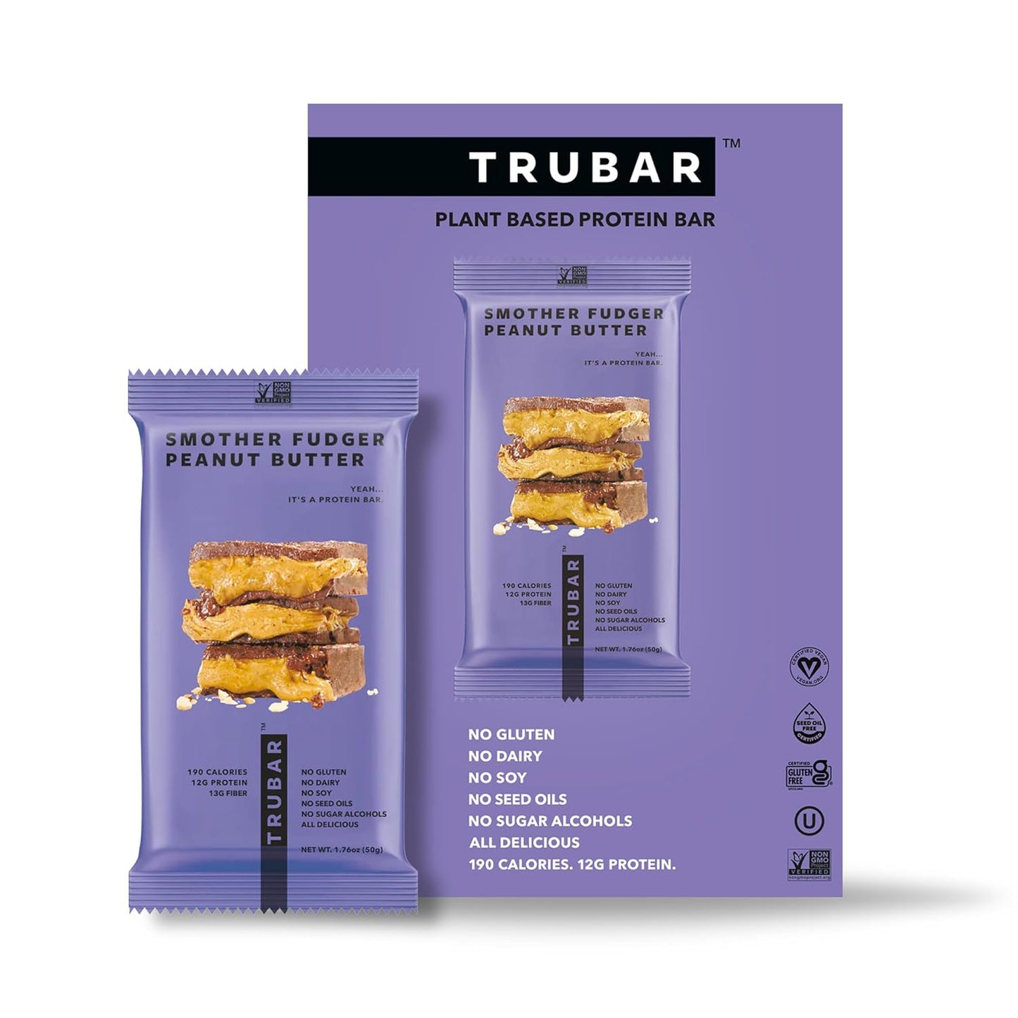 plant-based-trubar-smother-fudger-peanut-butter-protein-bars---gluten-free-dairy-free-non-gmo-high-fiber-low-fat-no-sugar-alcohols---12-ct-healthy-snack-bars-with-12g-protein-13g-fiber-1