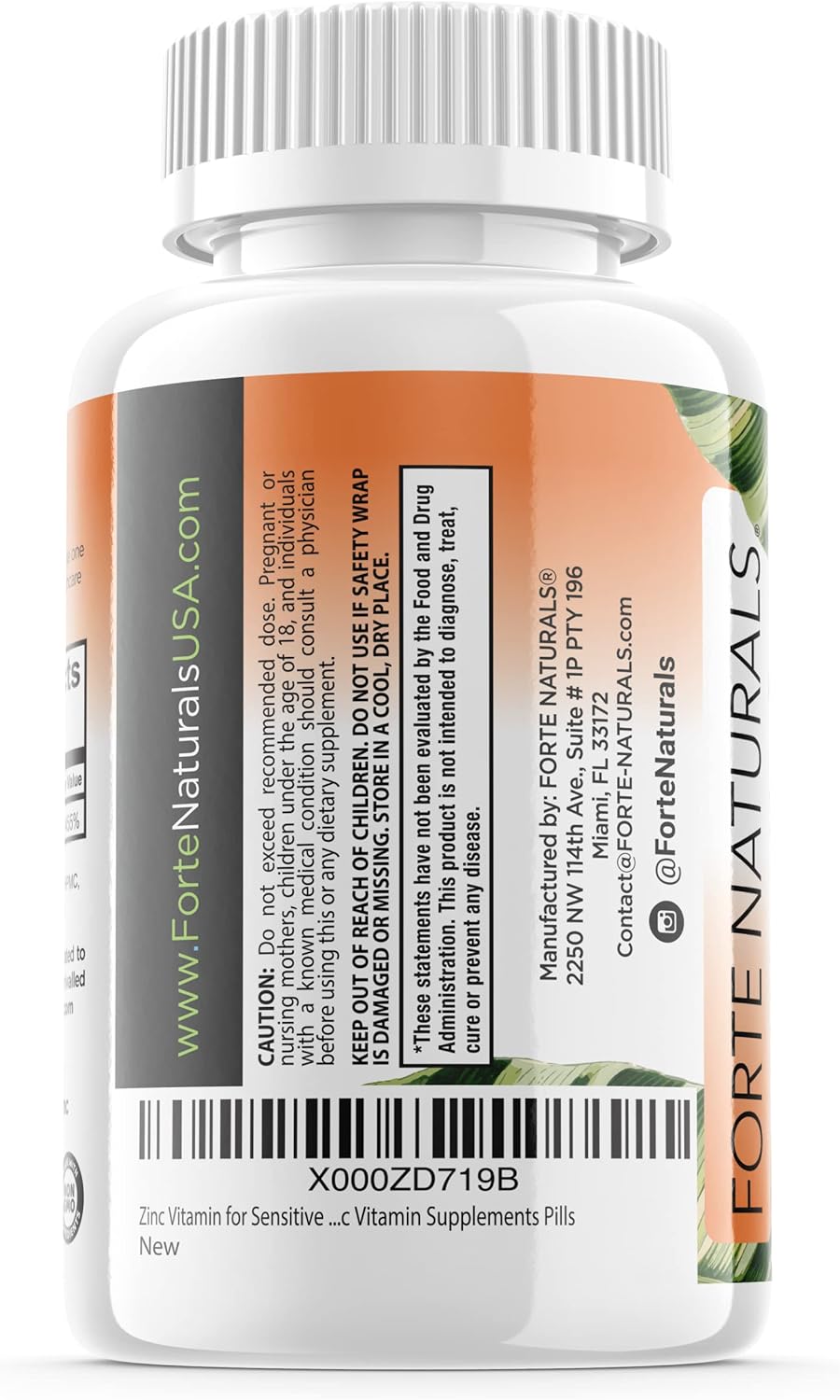 forte-naturals-50mg-zinc-supplements-100-tablets---sensitive-stomach-formula-daily-vegan-vitamins-for-adults-non-gmo-easy-to-swallow-tablets-3