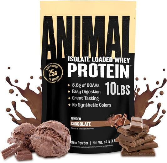 chocolate-animal-whey-isolate-protein-powder---enhanced-for-muscle-building-and-recovery---25g-protein-digestive-enzymes---great-taste-low-sugar---ideal-for-pre-post-workout---men-women---10-lbs-1