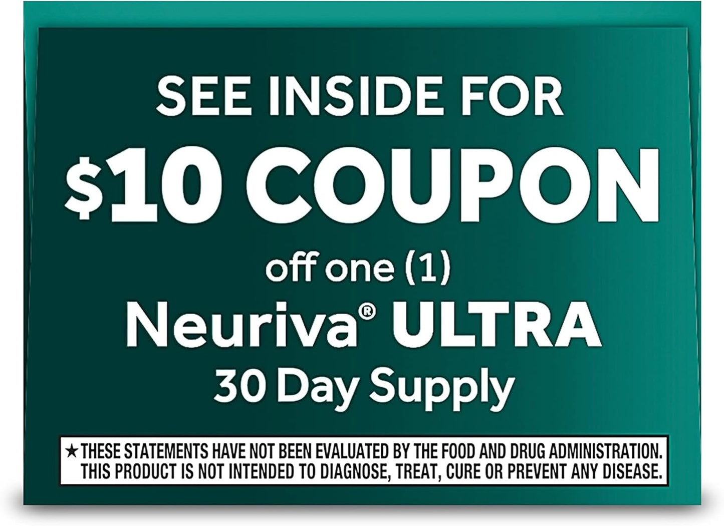 NEURIVA Ultra Decaffeinated Brain Supplement for Mental Alertness, Memory & Focus - Clinically Tested Nootropic with Cognivive, Neurofactor, Phosphatidylserine, Vitamins B6 & B12 - 14ct Capsules - Espot.com.au