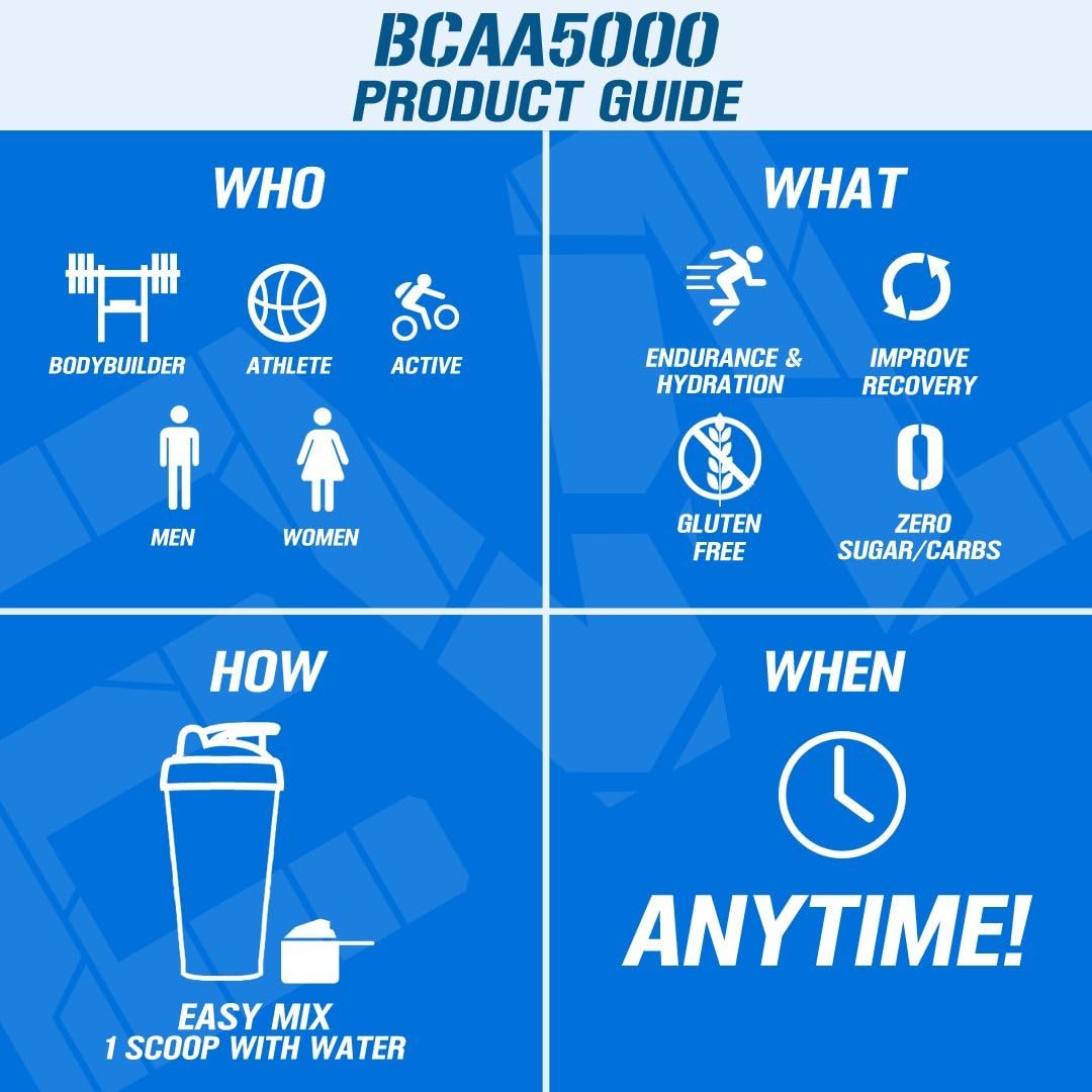 evl-bcaa-amino-acids-powder---post-workout-recovery-drink-pre-workout-energy---5g-bcaas-supplement-for-men---blue-raz-flavor-5
