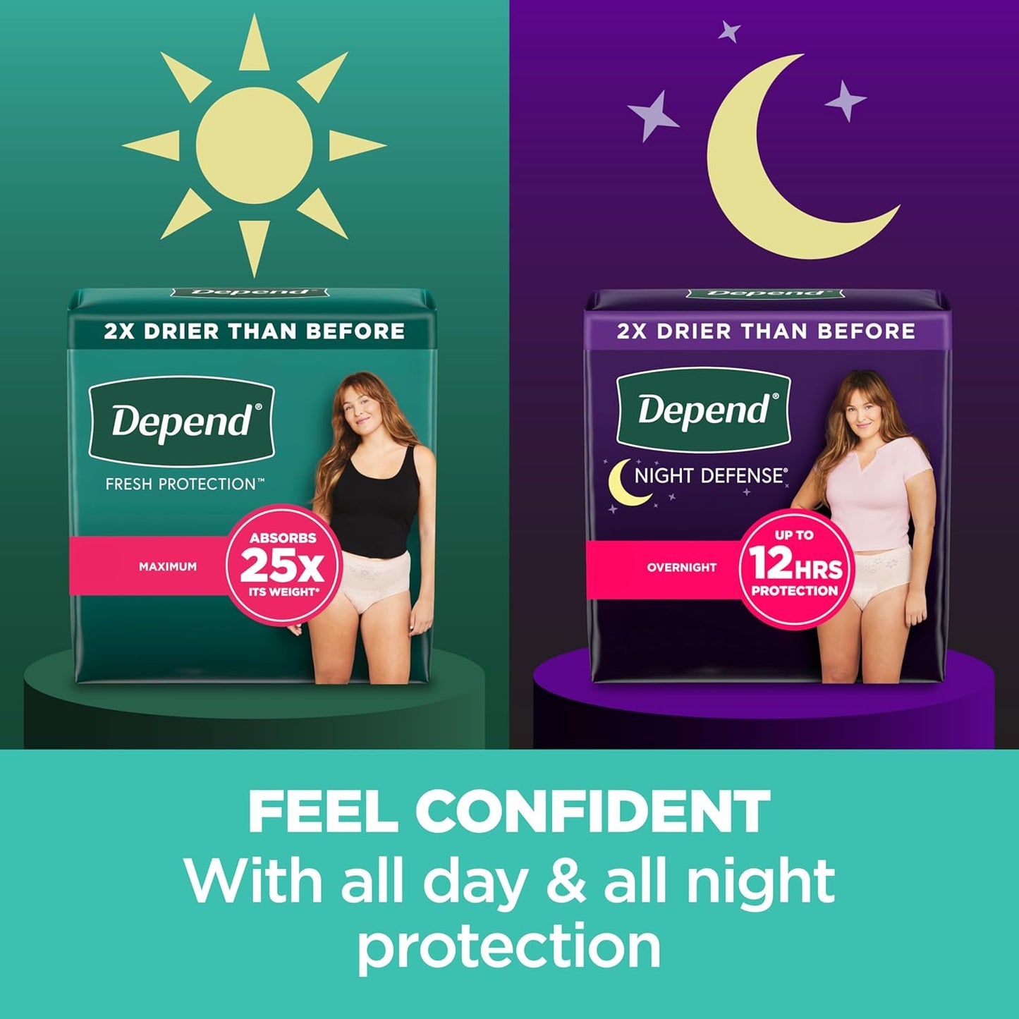 Depend Fresh Protection Women's Disposable Underwear, XL, 15 Count, Blush - for Incontinence & Postpartum, Maximum Protection - Espot.com.au