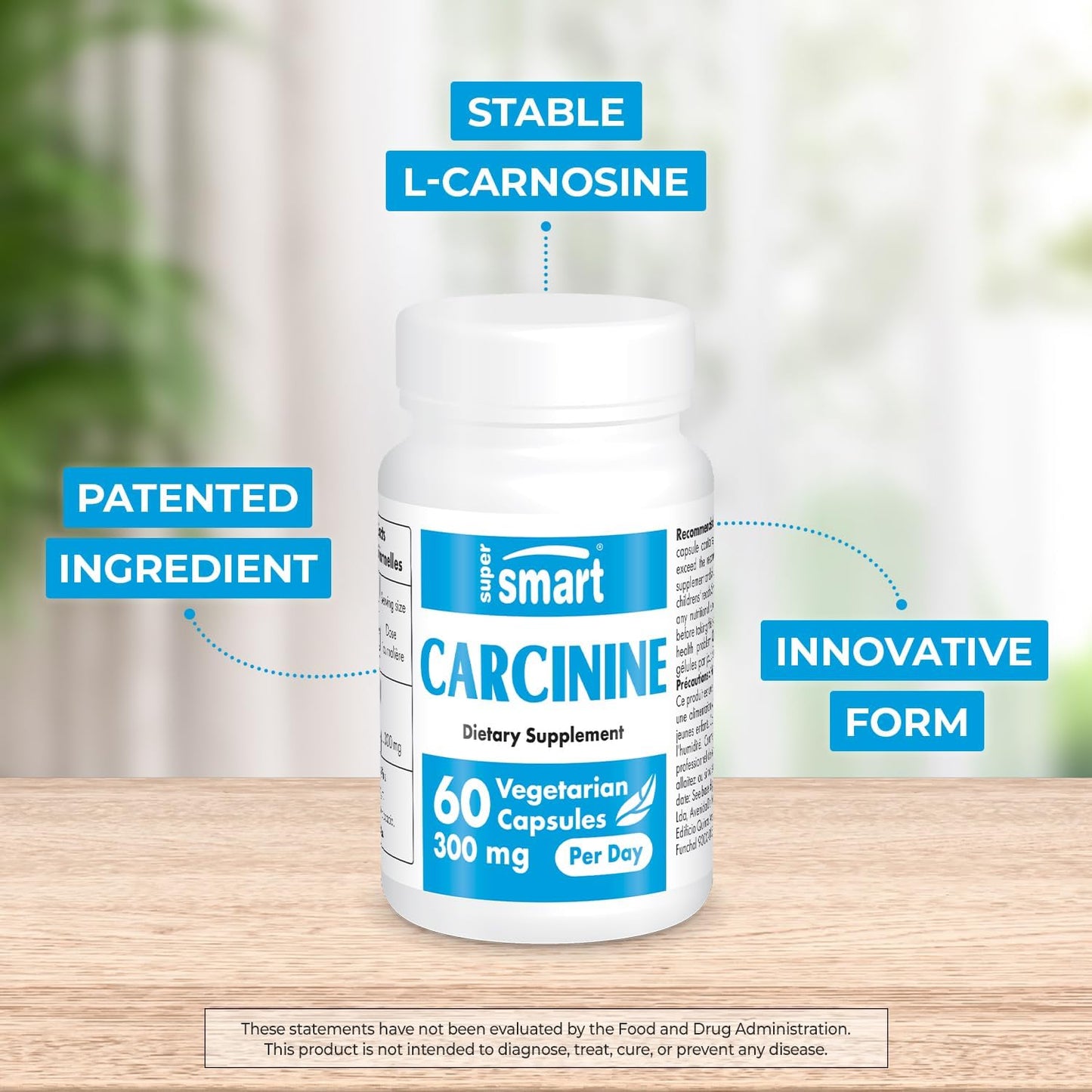 supersmart-carcinine-300mg-daily---patented-l-carnosine-supplement-non-gmo-gluten-free---60-veg-capsules-2