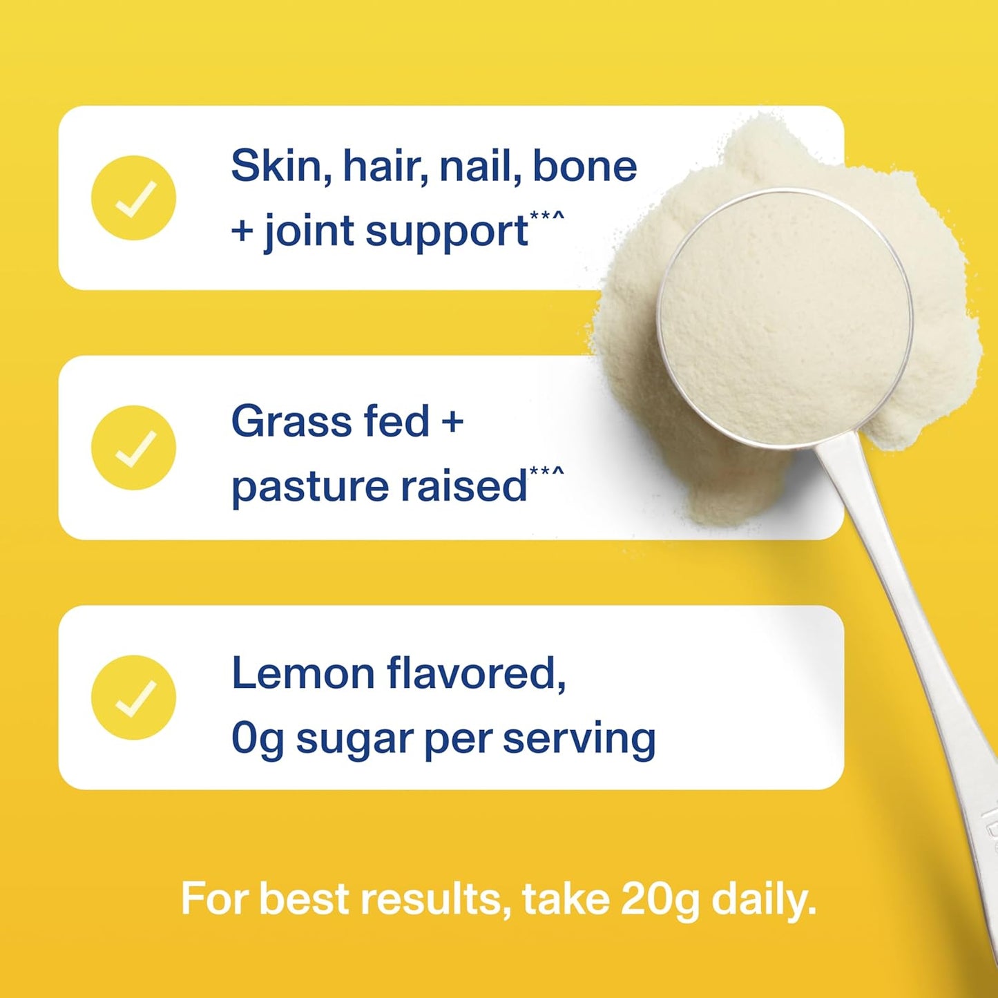 grass-fed-collagen-peptides-powder---lemon-flavor---supports-hair-skin-nails-bones-and-joints---hydrolyzed---11oz-5