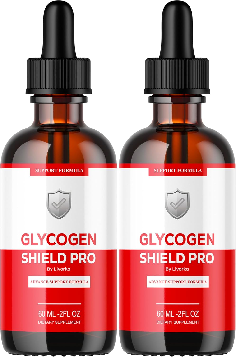 Glycogen Shield Pro Drops - Pack of 2 Bottles for 60 Days - Support Supplement for Glycogen Levels by LIVORKA - Espot.com.au