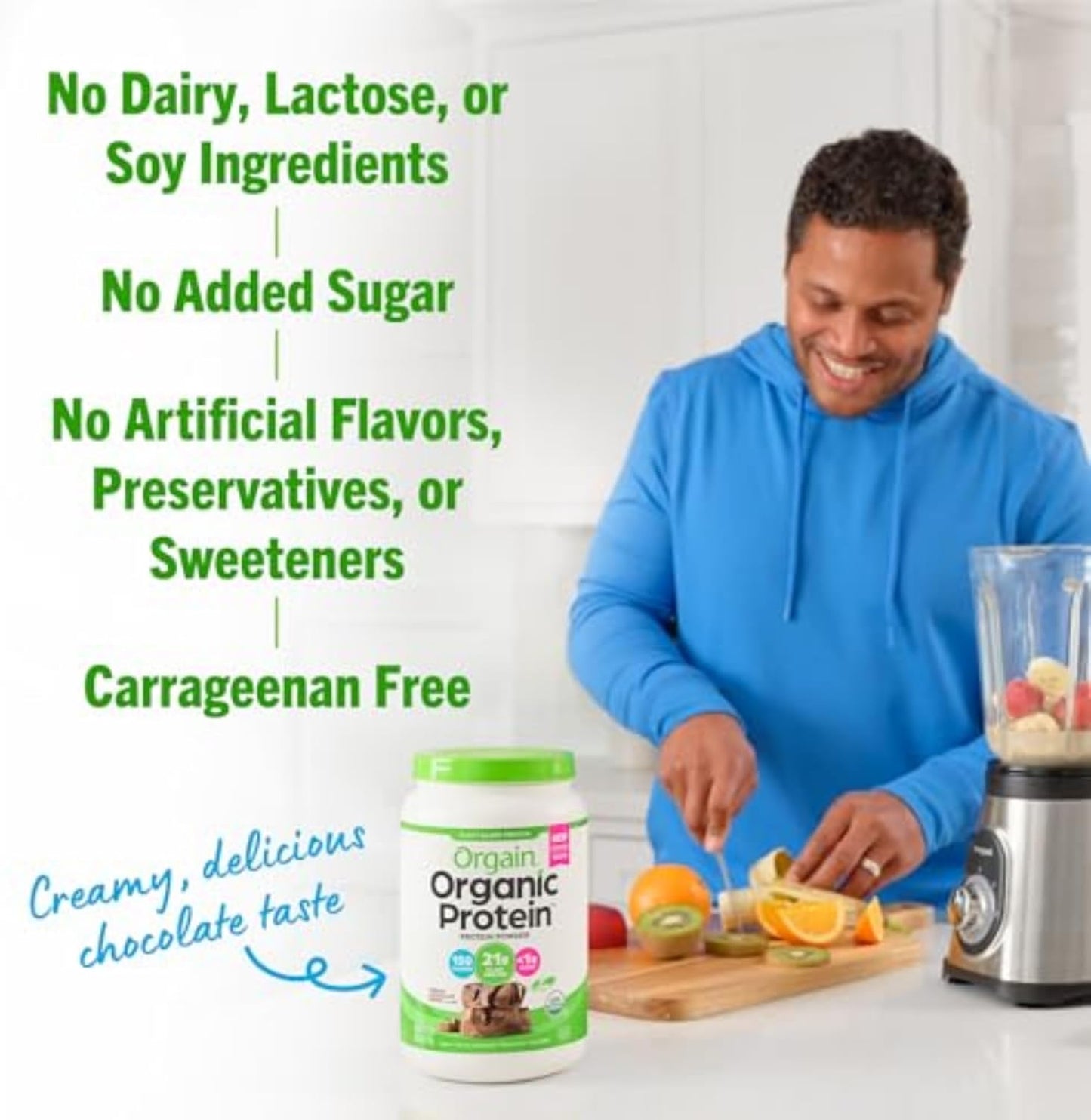 orgain-organic-vegan-protein-powder---creamy-chocolate-fudge-21g-plant-protein-7g-prebiotic-fiber-non-gmo-no-lactose-no-added-sugar---ideal-for-shakes-smoothies-203-lb-5