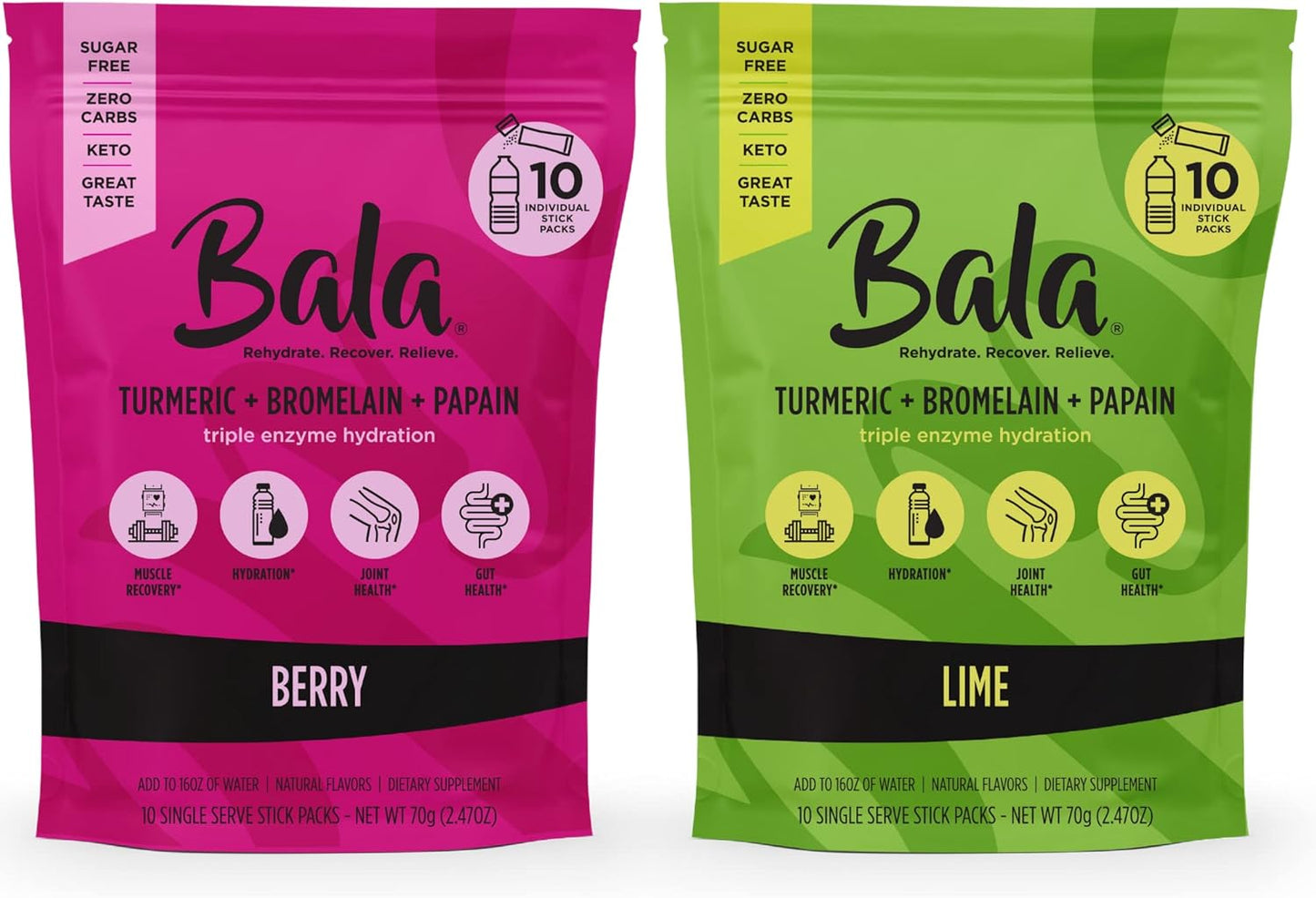 bala-turmeric-enzyme-electrolyte-powder-packets---sugar-free-keto-hydration-mix-for-post-workout-muscle-recovery-gut-health-immune-joint-support---natural-flavors---10-pack-1