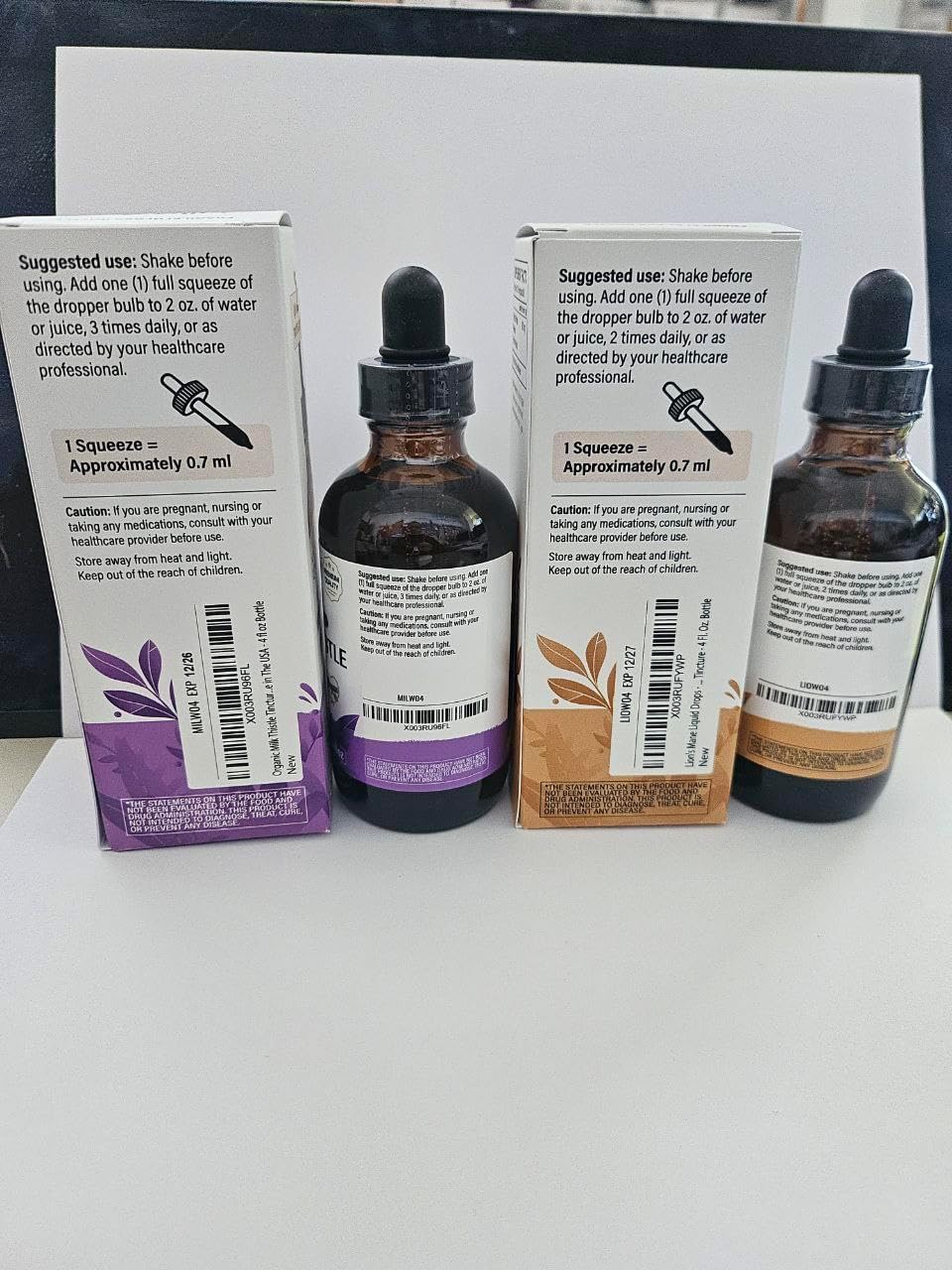 4 fl oz Wild & Organic Milk Thistle + Lion's Mane Tincture for Immune Support & Detox - Natural Herbal Supplement - Espot.com.au