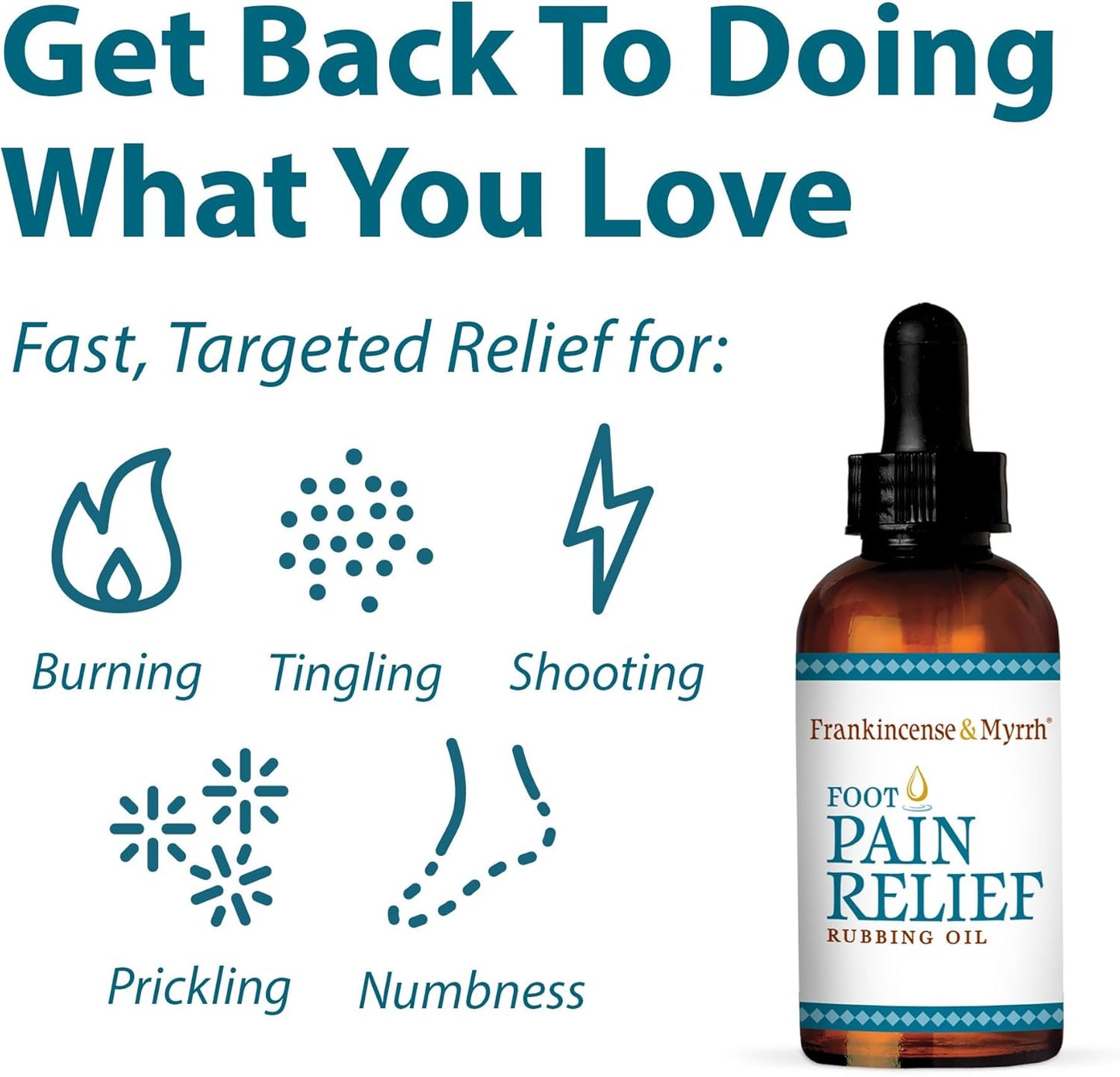 Maximum Strength Frankincense & Myrrh Foot Pain Relief Oil for Neuropathy & Diabetic Feet - Espot.com.au