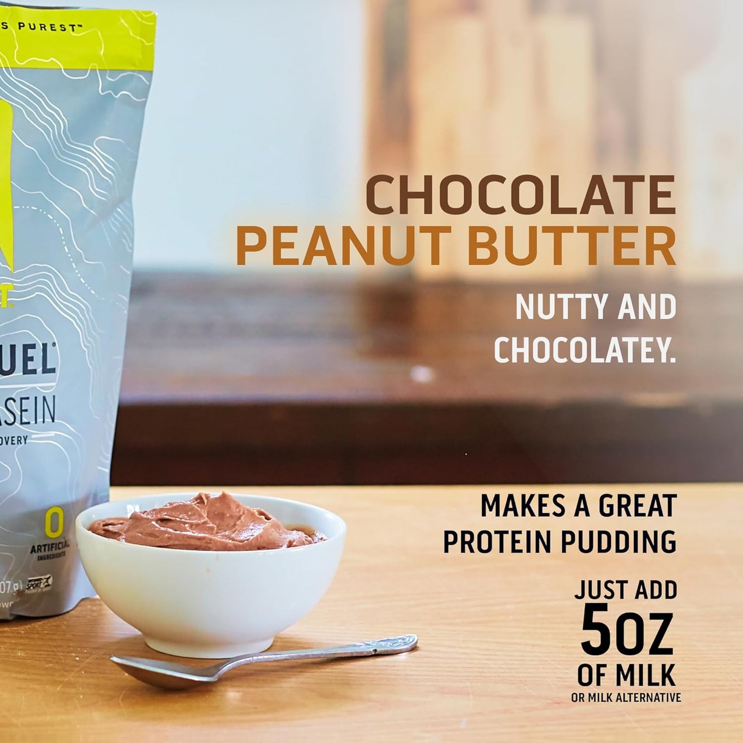 chocolate-peanut-butter-casein-protein-powder---25g-micellar-casein-zero-artificial-flavors-gluten-free-no-sugar-added---49g-bcaa-22g-leucine---2lb-4