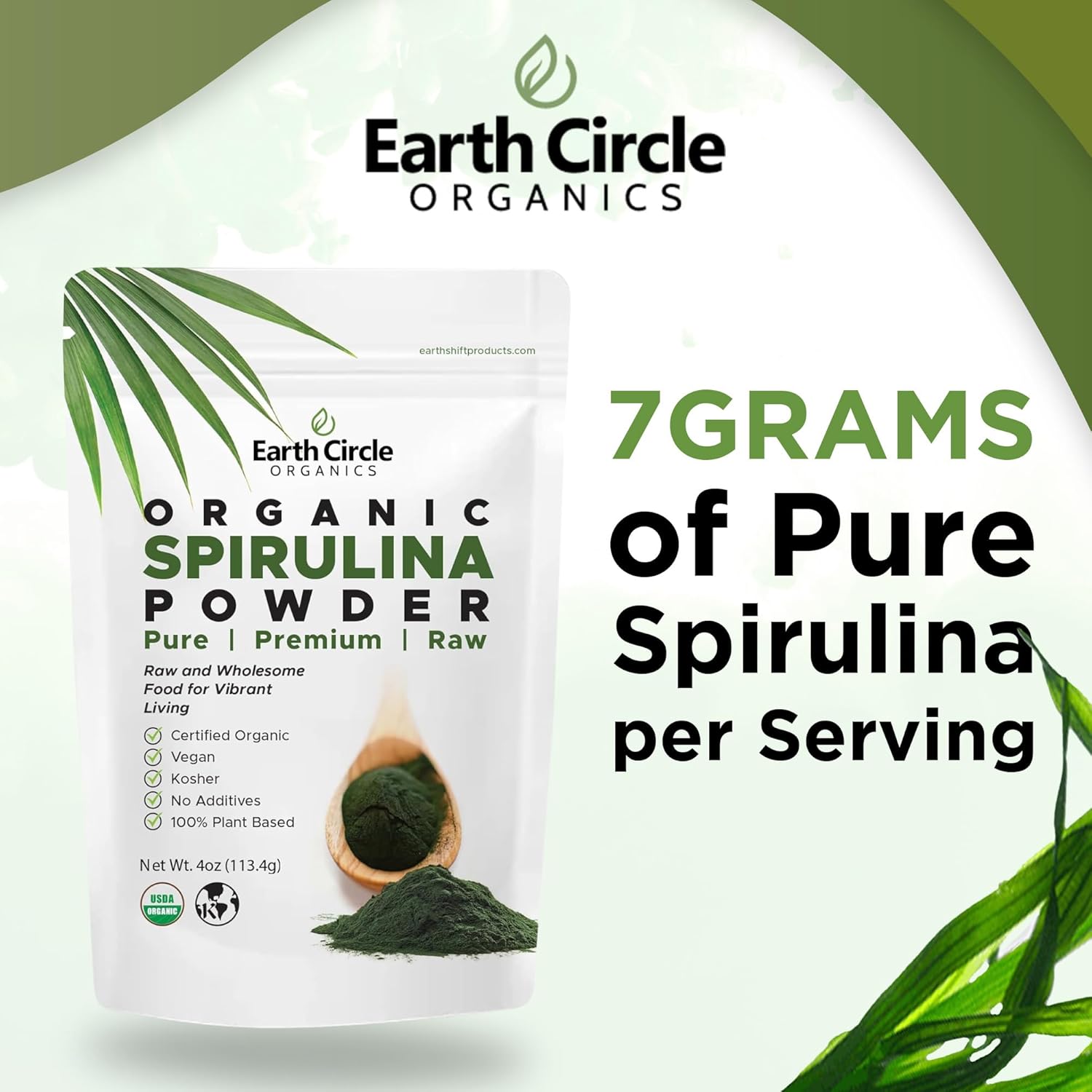 earth-circle-organics-spirulina-powder---kosher-raw-non-irradiated-vegan-protein-superfood-with-amino-acids-antioxidants---4oz-2-pack-4