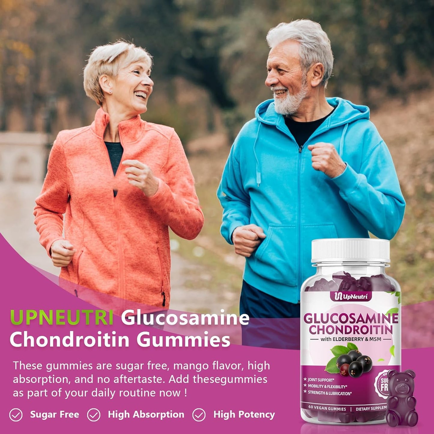 sugar-free-upneutri-glucosamine-chondroitin-gummies---1500mg-extra-strength-joint-support-supplement-with-msm-turmeric-for-men-women---60-count-8