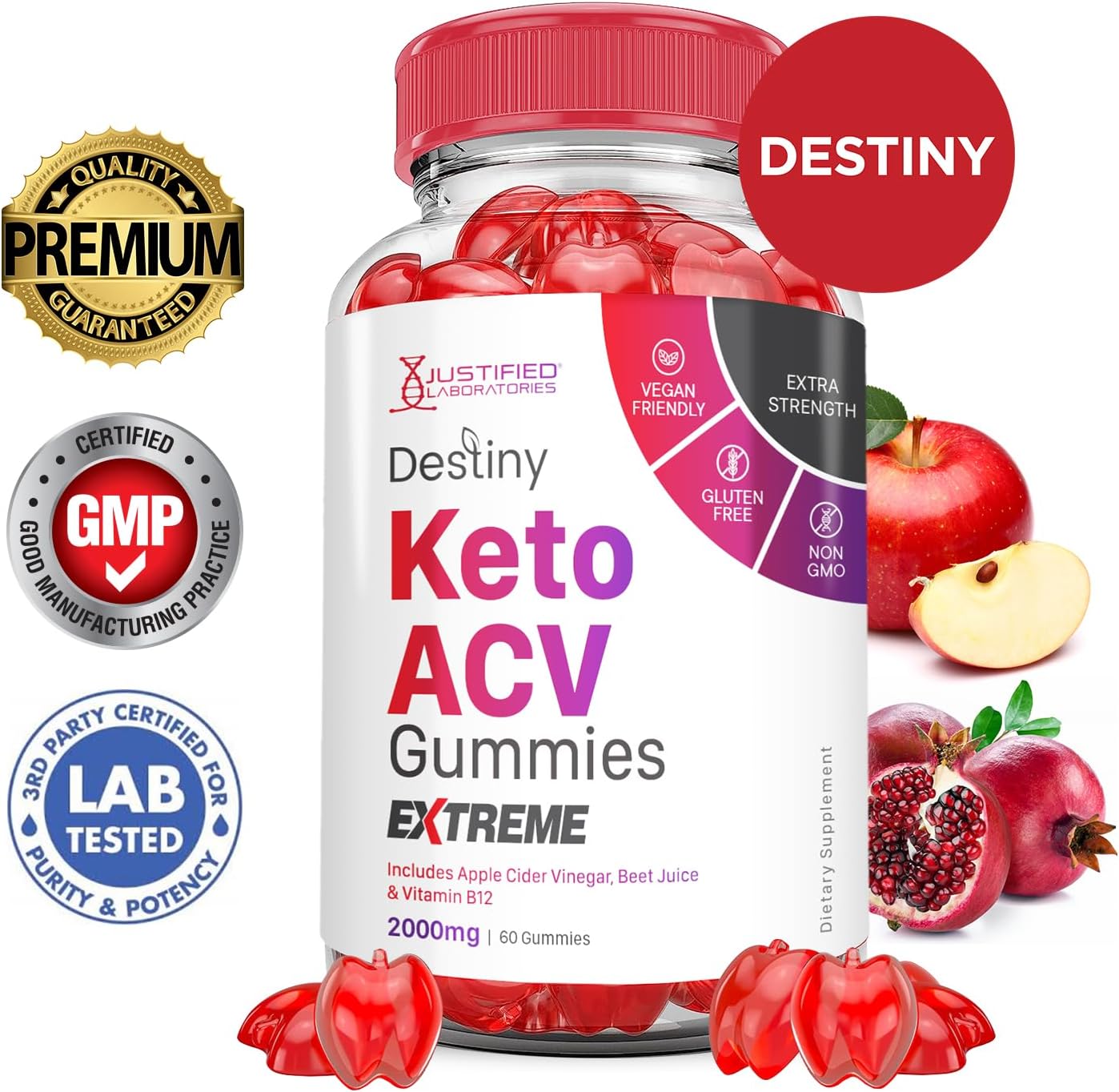 destiny-keto-acv-gummies-3-pack---2000mg-extreme-formula-with-pomegranate-beet-juice-powder-b12---vegan-non-gmo---180-gummies-2