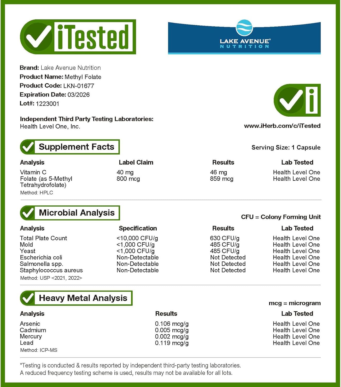 methyl-folate-800mcg-capsules-for-optimal-nutrition---120-veggie-caps---lake-avenue-4