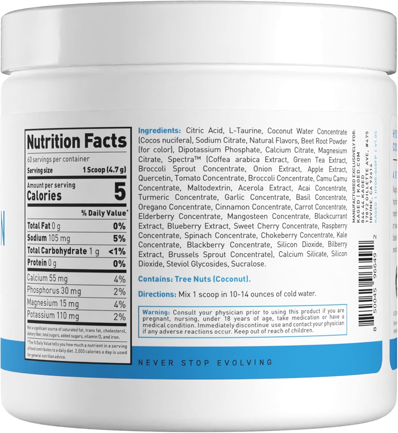 hydracharge-fruit-punch-electrolyte-hydration-powder---sports-drink-for-men-and-women---pre-post-intra-workout-supplement---60-servings-2