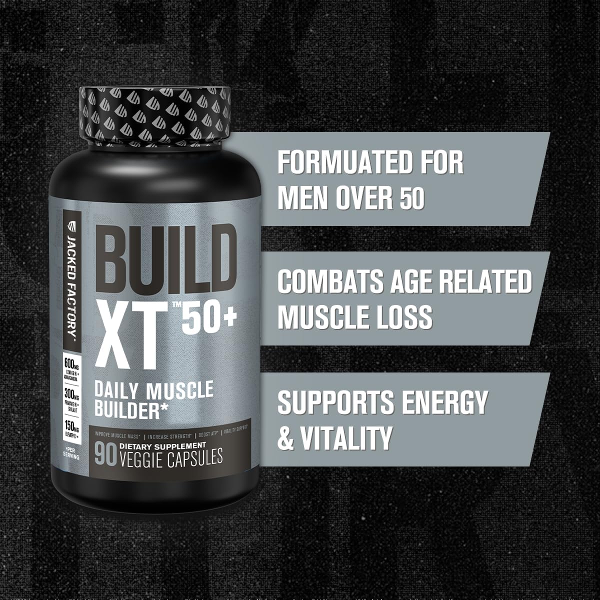 build-xt-50-daily-muscle-builder---muscle-recovery-supplement-for-men-and-women---contains-ksm-66-ashwagandha-primavie-shilajit-elevatp-astragin---90-count-2