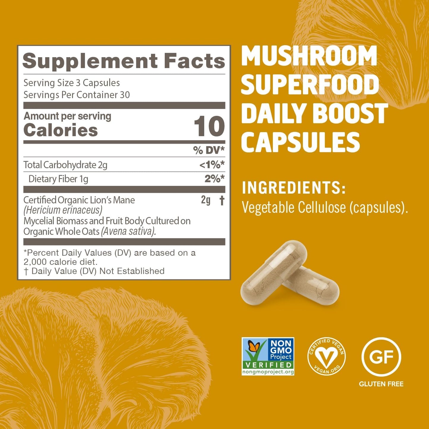 90-count-lions-mane-mushroom-capsules-for-memory-focus-immune-support---nootropic-supplement-with-fruit-body-mycelium---30-day-supply-5