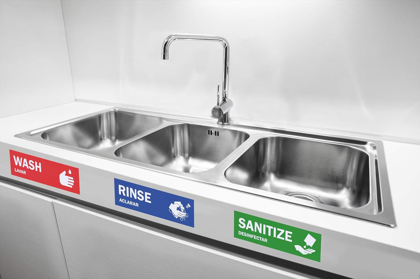 commercial-kitchen-sink-labels-set---wash-rinse-sanitize-hand-wash-only-sign---275-x-9---ideal-for-3-compartment-sink---restaurant-food-truck-wash-station-5
