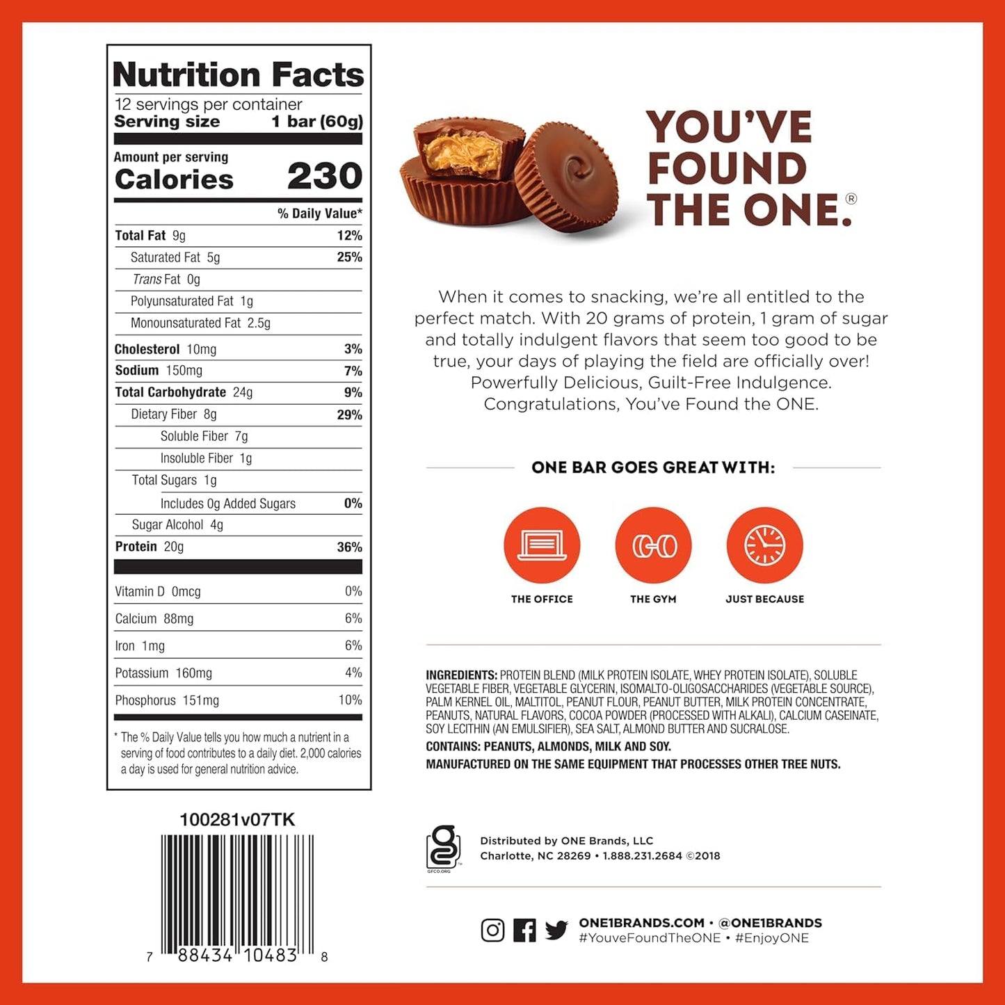 sampler-variety-pack-of-gluten-free-one-protein-bars---20g-protein-1g-sugar-212-oz-bars-8-count-8