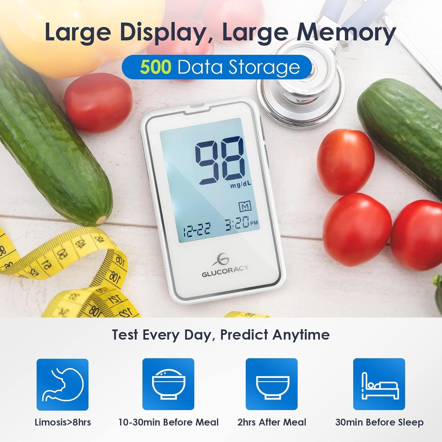 blood-glucose-monitoring-kit-with-100-test-strips-lancets-glucometer-lancing-device-travel-case---diabetic-home-testing-solution-6