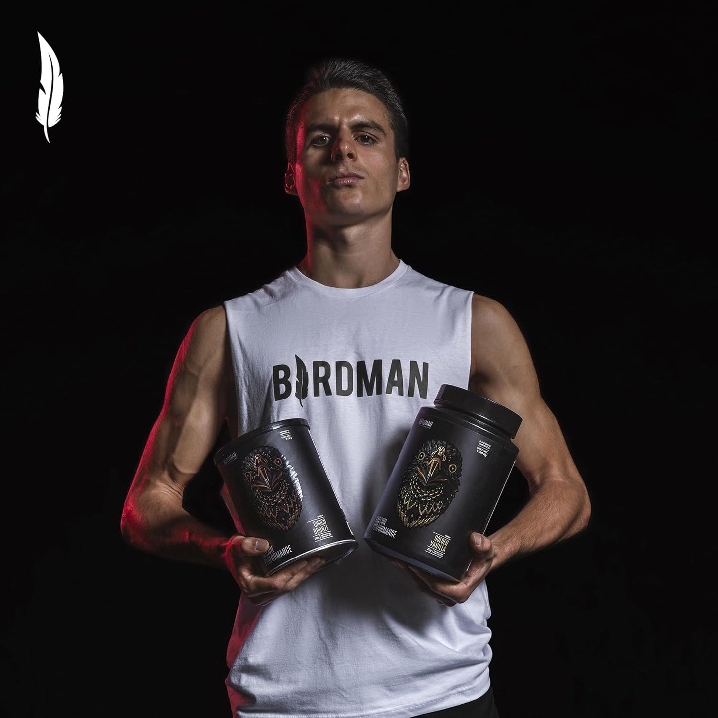 BIRDMAN Falcon Performance Premium Sport Protein Powder with Creatine - 31g Protein, 5g Creatine, Chocolate Flavor - 1.9Kg - Non-Inflammatory, Acne-Free Formula - Espot.com.au