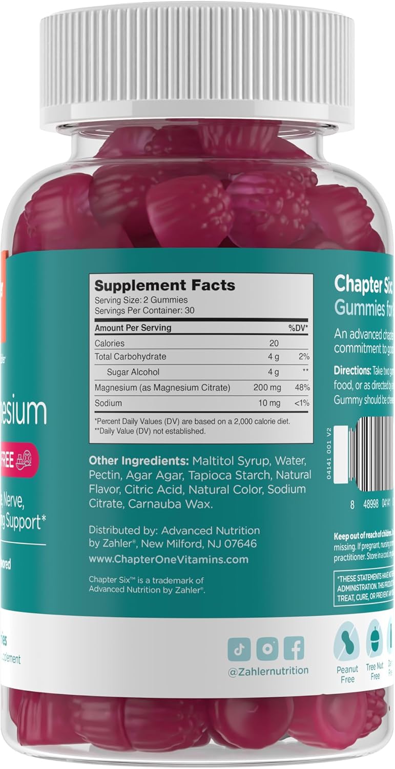 sugar-free-raspberry-flavored-magnesium-citrate-gummies-for-muscle-nerve-support---non-gmo-chewable-supplement-60-count-2