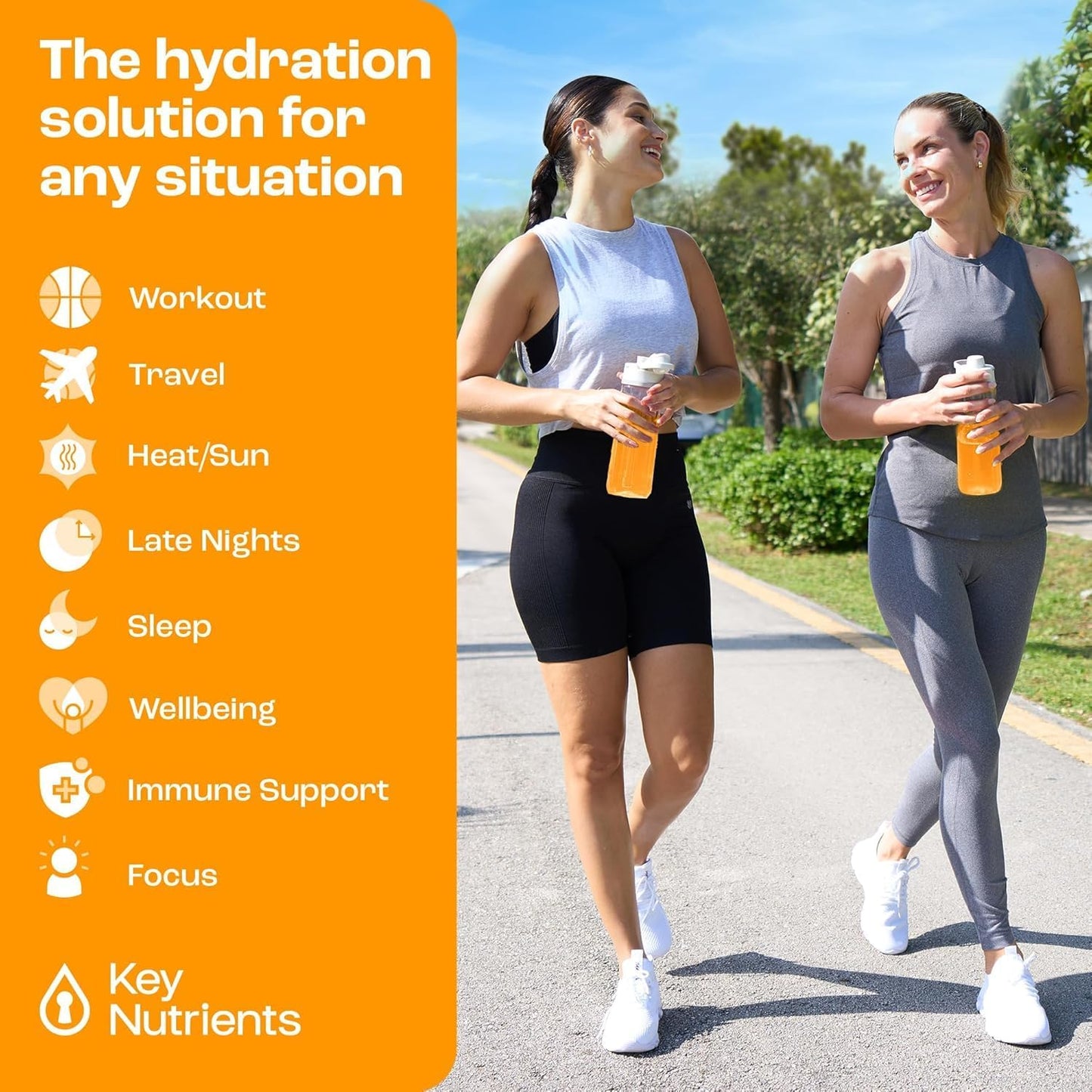 Tangy Orange Multivitamin Electrolyte Powder - Energy & Endurance Hydration Supplement - No Sugar, No Calories - 90 Servings - Made in USA - Espot.com.au