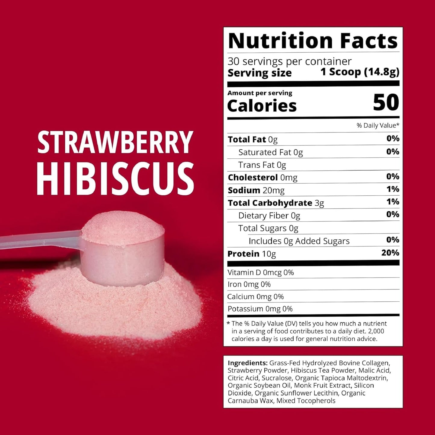 strawberry-hibiscus-boba-tea-collagen-powder---30-servings-grass-fed-hydrolyzed-bovine-collagen-for-hair-skin-nails-bones-joints-men-women-no-sugar-added-3