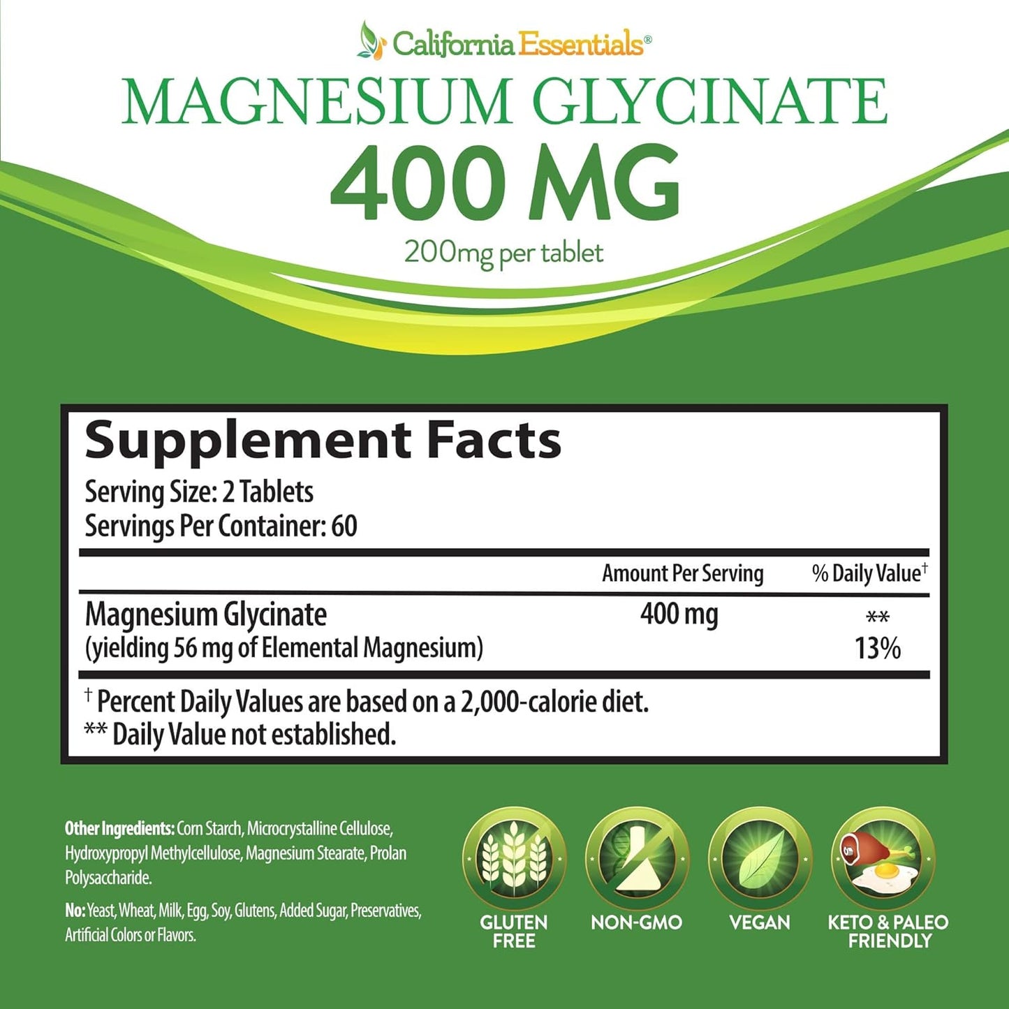 high-absorption-california-essentials-magnesium-glycinate-400---chelated-for-muscle-relief-bone-heart-support---vegan-non-gmo-gluten-free---120-tablets-60-servings-4