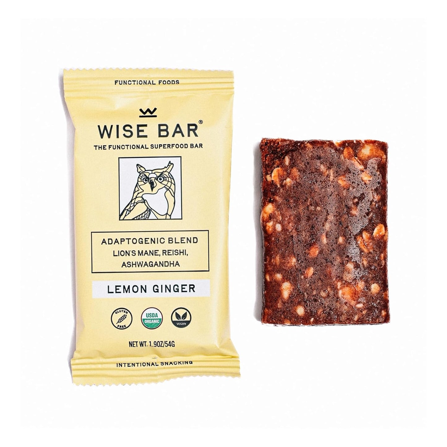 organic-vegan-adaptogen-mushroom-nutrition-bars-with-reishi-lions-mane-ashwagandha---lemon-ginger-flavor-12-count---gluten-free-immunity-support-2