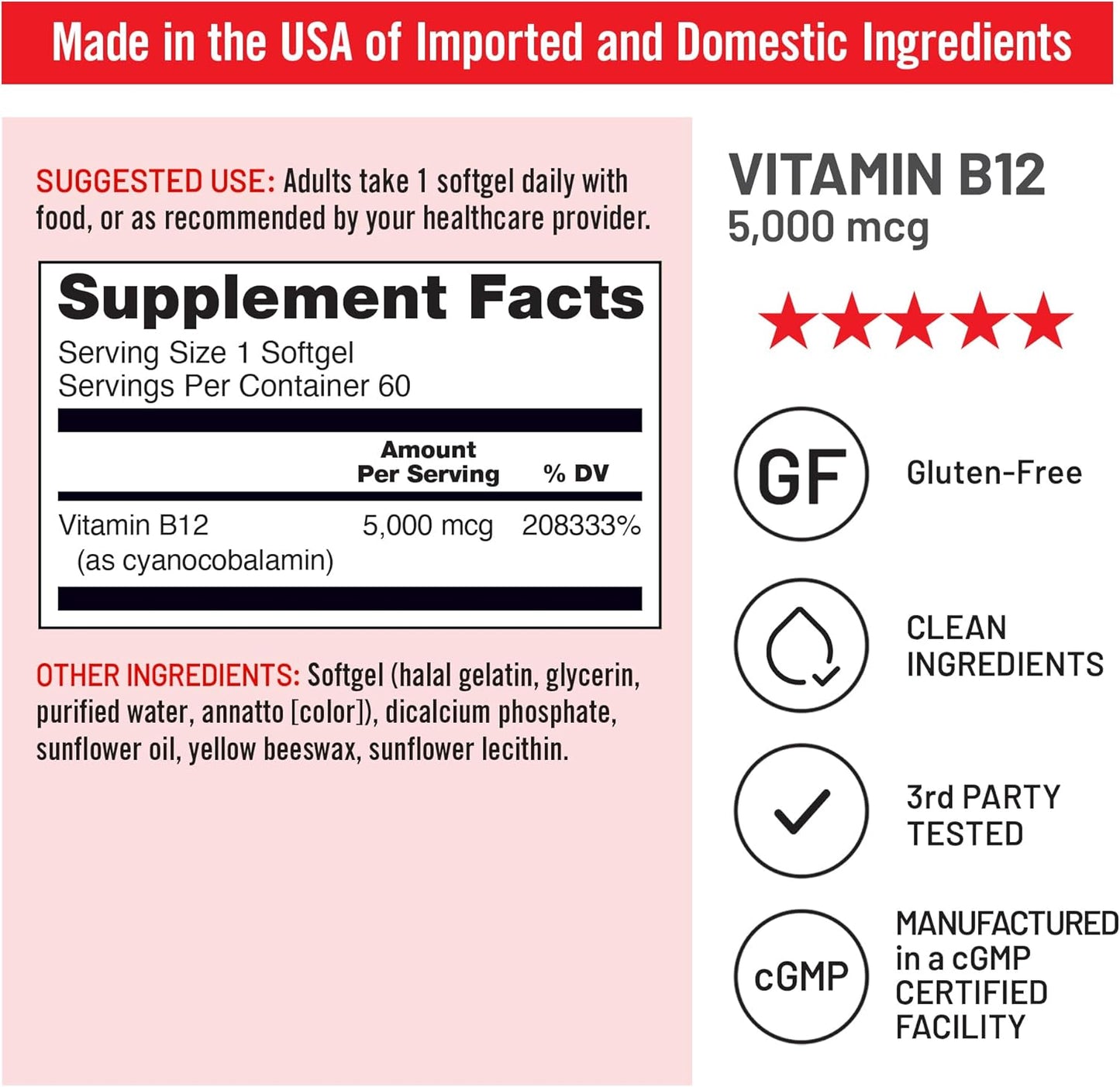 extra-strength-vitamin-b12-5000-mcg-supplement-for-energy-mental-clarity-nervous-system-health---easy-to-swallow-softgels---soy-and-gluten-free---non-gmo---60-count-6