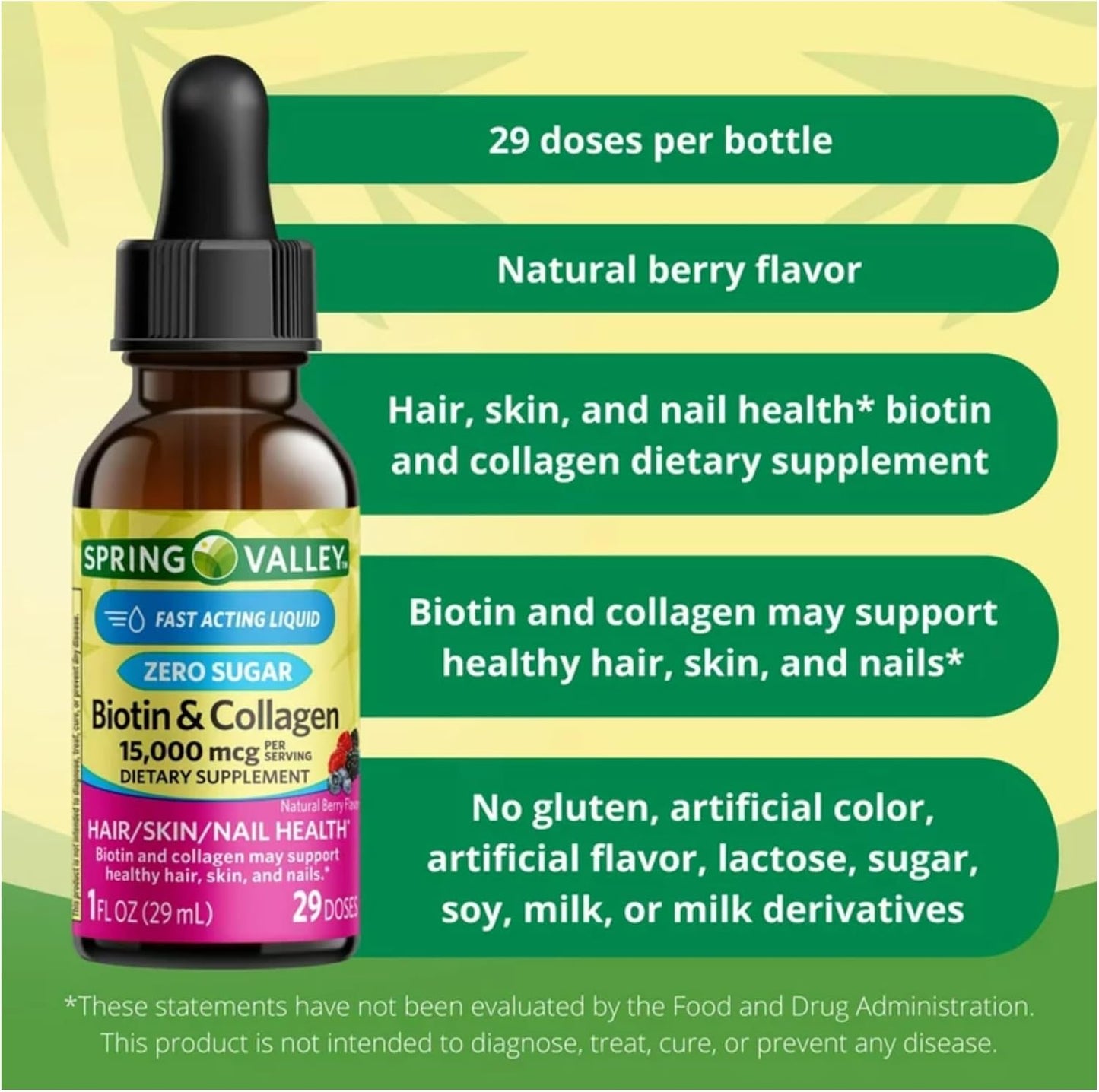 spring-valley-liquid-biotin-and-collagen-drops-natural-berry-flavor---15000mcg-for-hair-skin-nails---1-fl-oz-pack-of-2-9