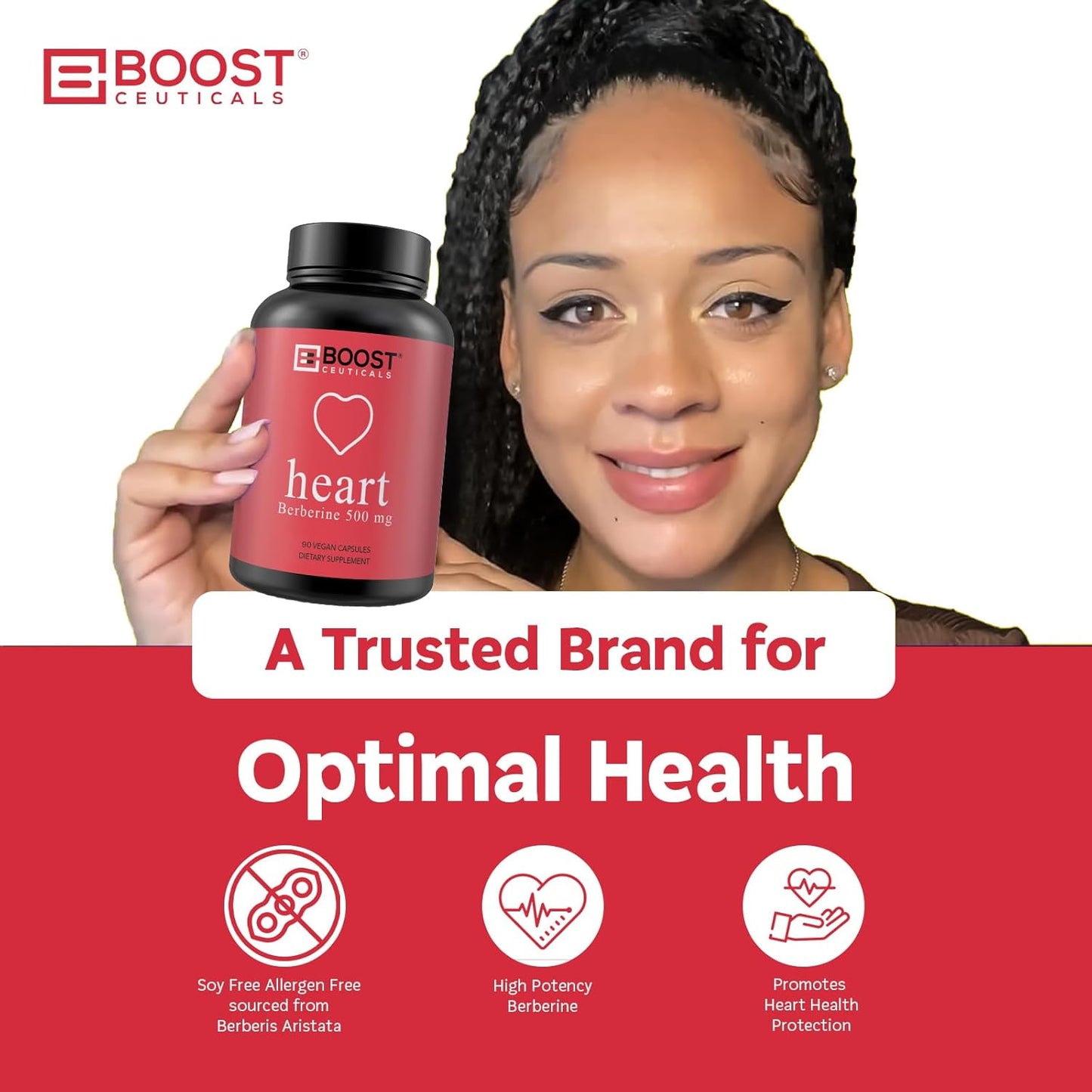 Premium Vegan Berberine Hcl 500mg Capsules - Non GMO Gluten Free Supplement - BoostCeuticals Pure Berberine 500mg - 90 Capsules - Espot.com.au