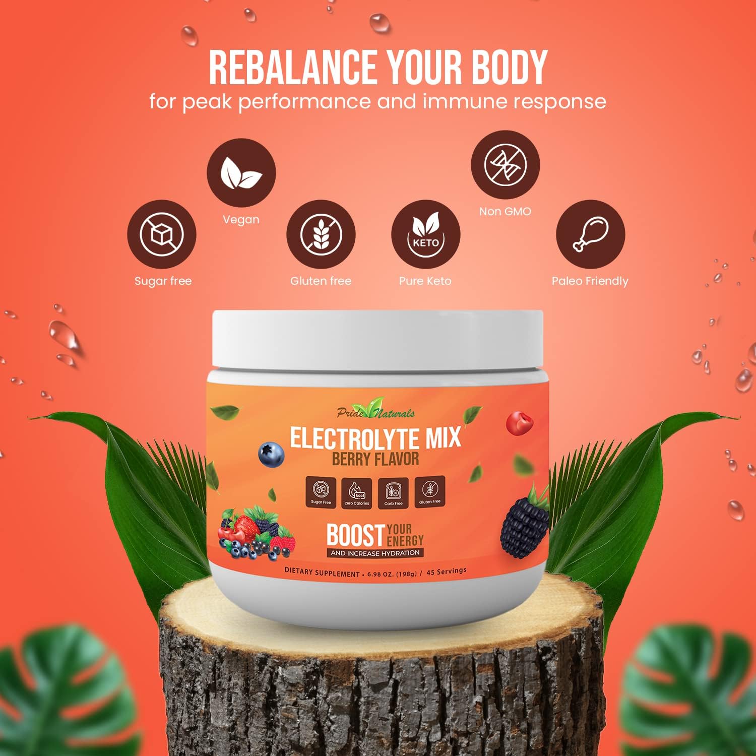 pride-naturals-electrolyte-powder---sugar-free-gluten-free-hydration-beverage-for-workout-recovery-vegan-with-immune-boosting-vitamins-berry-flavor-198g-6