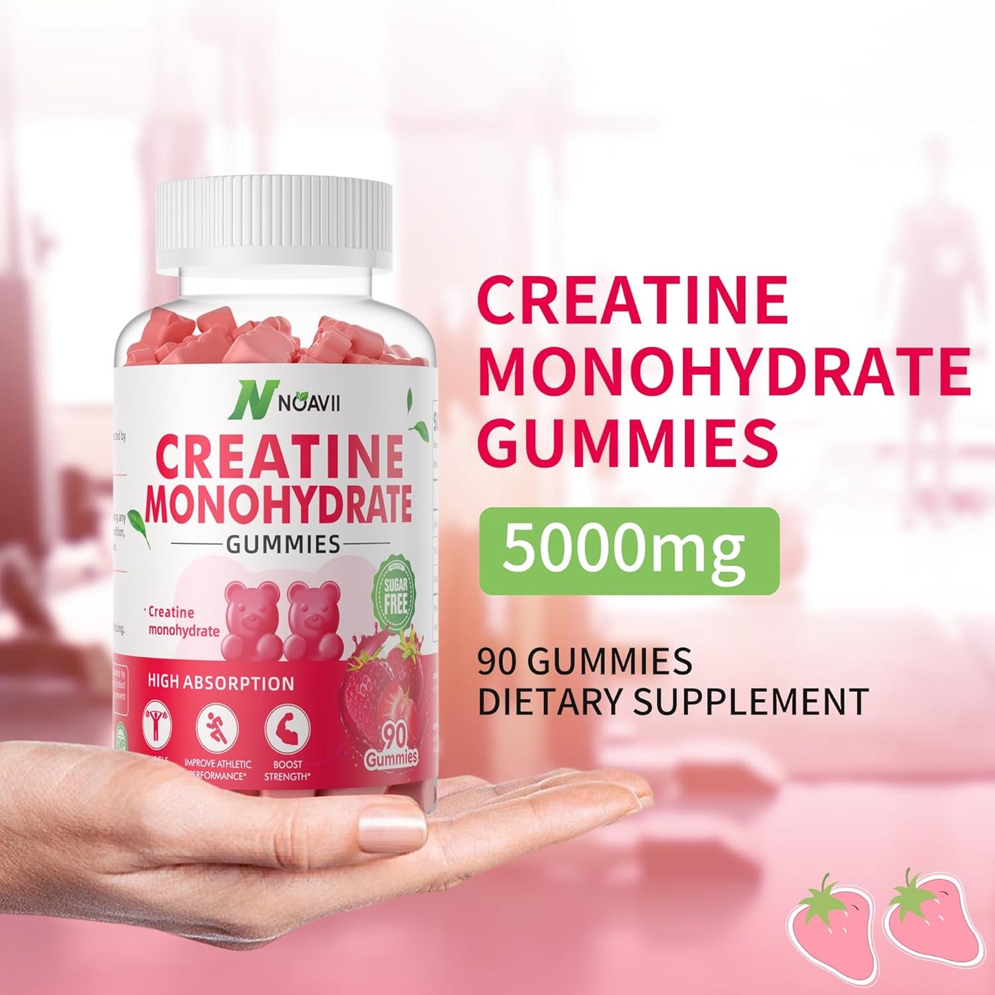 5000mg-creatine-monohydrate-gummies-for-muscle-strength-energy-boost---180-strawberry-chewables-for-men-women---pre-workout-supplement-6